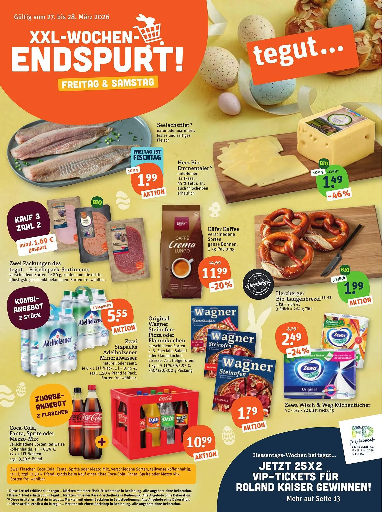 Tegut Prospekt von 27. März bis 28. März 2026 - Prospekt seite 1
