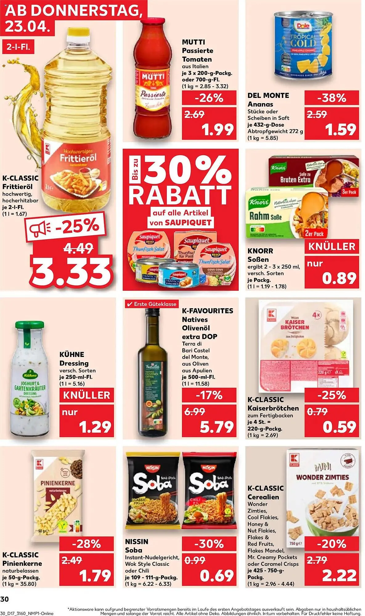 Kaufland Prospekt von 23. April bis 29. April 2026 - Prospekt seite 30