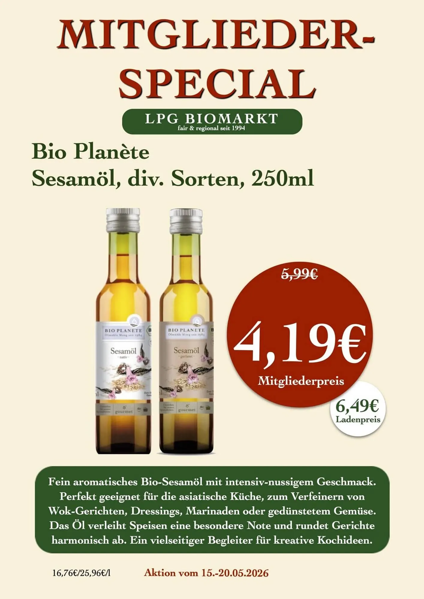 LPG Biomarkt Prospekt von 15. Mai bis 20. Mai 2026 - Prospekt seite 11