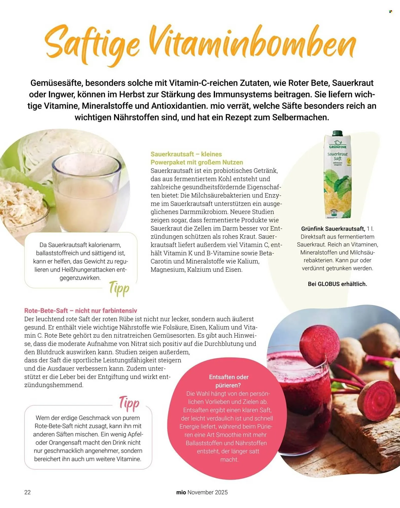 Globus Prospekt von 1. November bis 30. November 2025 - Prospekt seite 22
