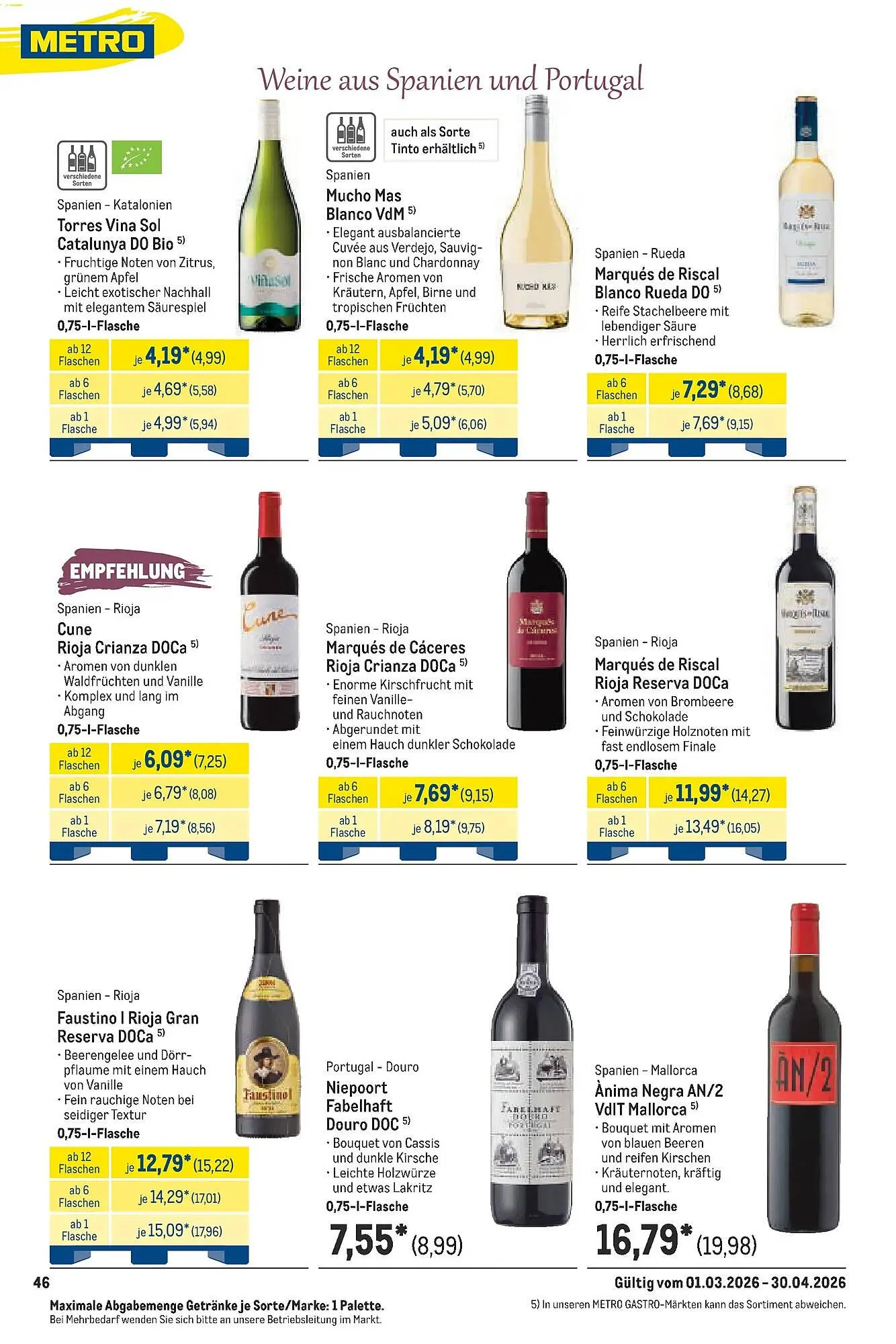 METRO Prospekt von 22. März bis 28. März 2026 - Prospekt seite 46