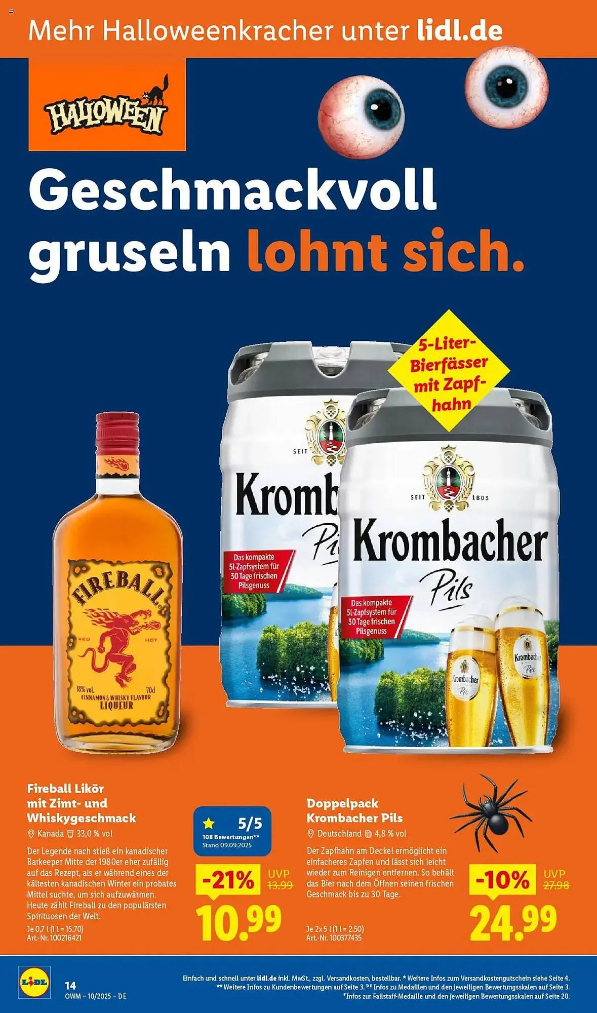 Lidl Prospekt von 1. Oktober bis 31. Oktober 2025 - Prospekt seite 14