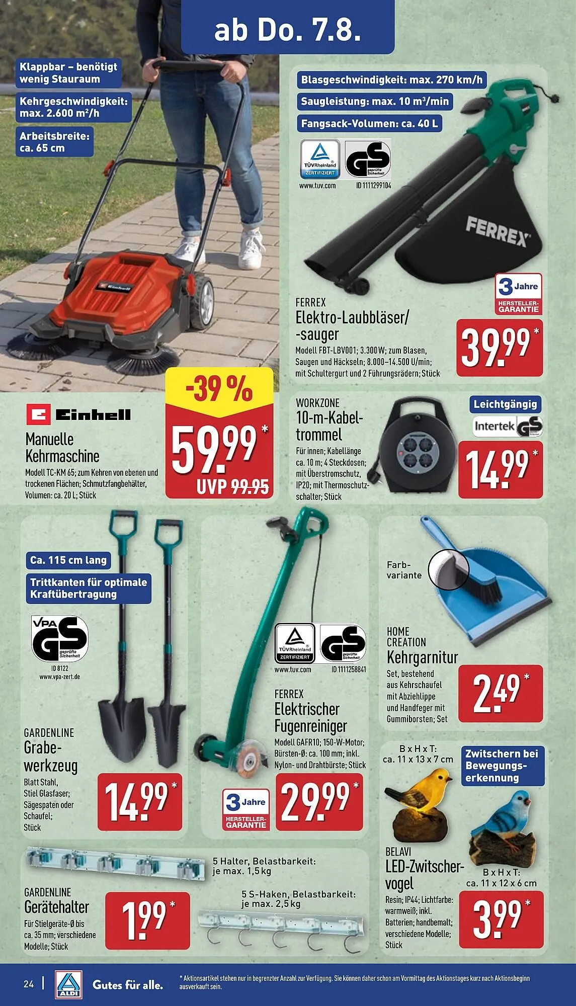 Aldi Nord Prospekt von 4. August bis 9. August 2025 - Prospekt seite 24