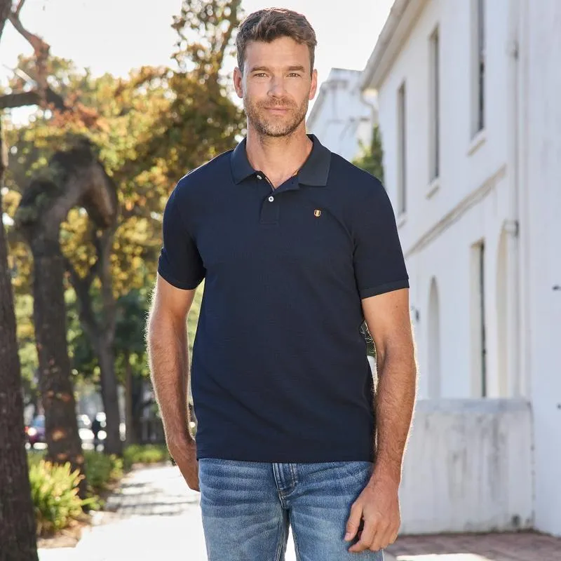 Herren-Poloshirt mit Struktur