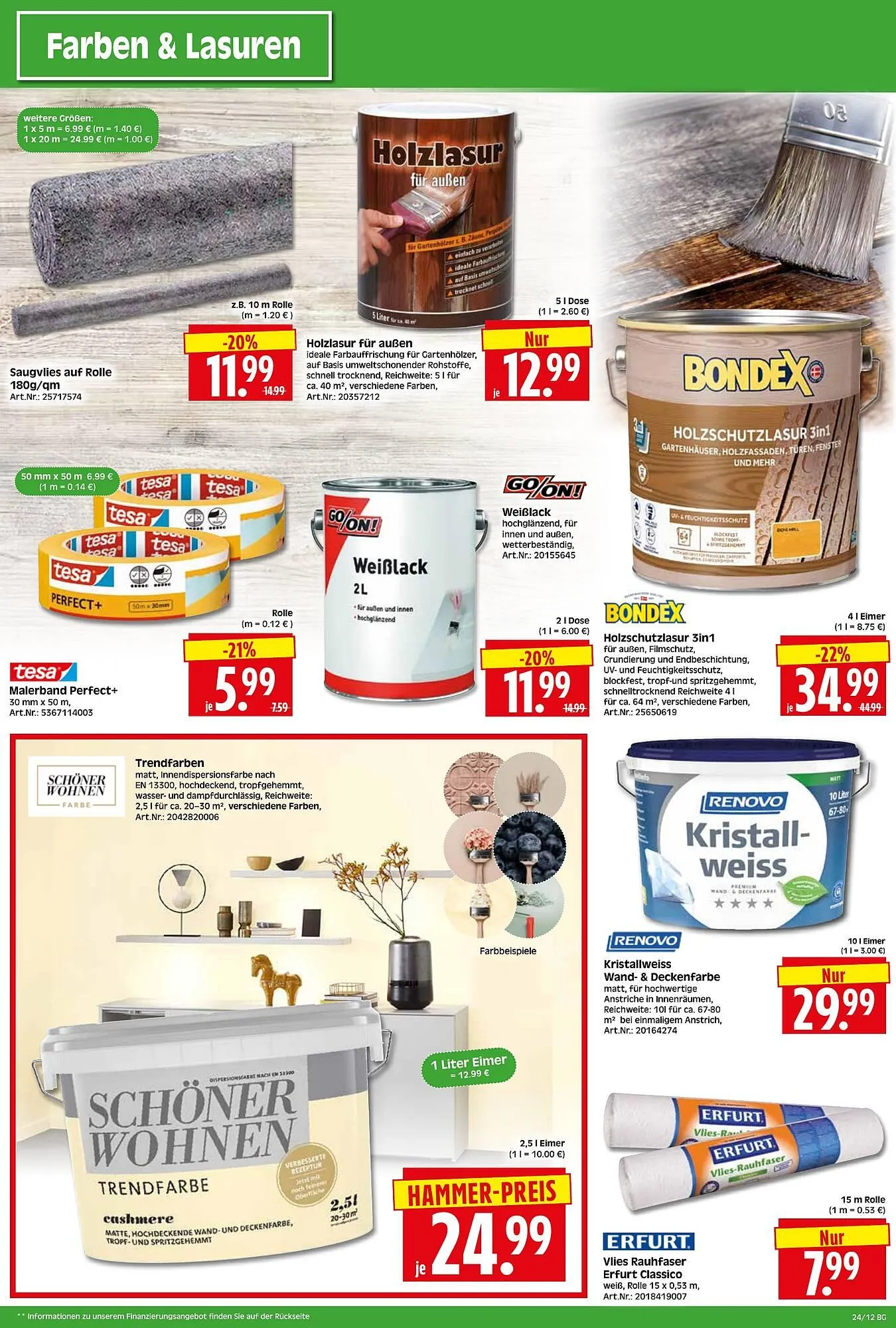 Herkules Baumarkt Prospekt von 9. Juni bis 14. Juni 2025 - Prospekt seite 12
