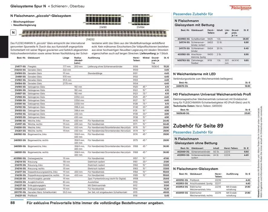 Modellbahn Katalog von 29. Oktober bis 31. Dezember 2025 - Prospekt seite 90