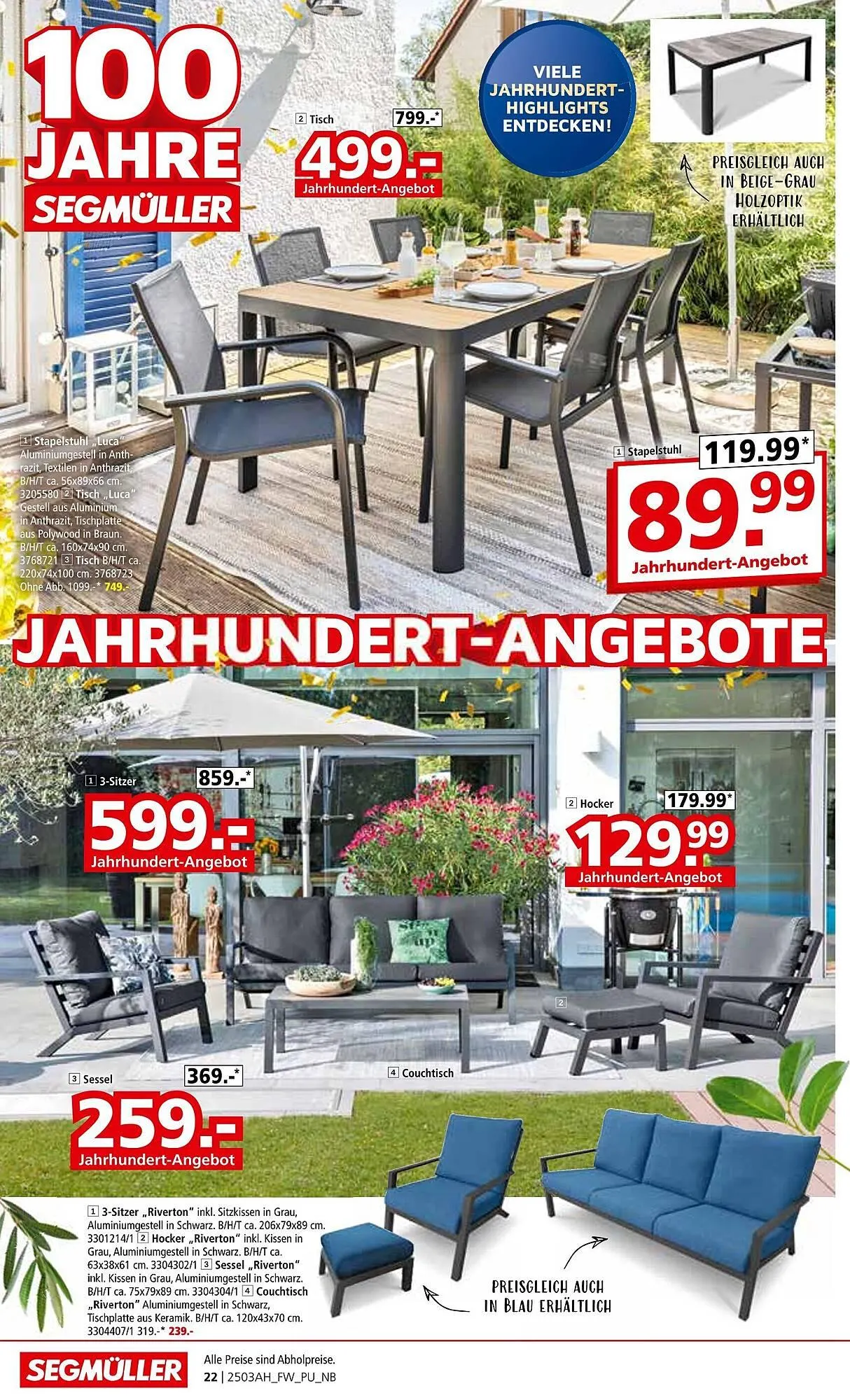 Segmüller Prospekt von 21. Februar bis 26. April 2025 - Prospekt seite 22