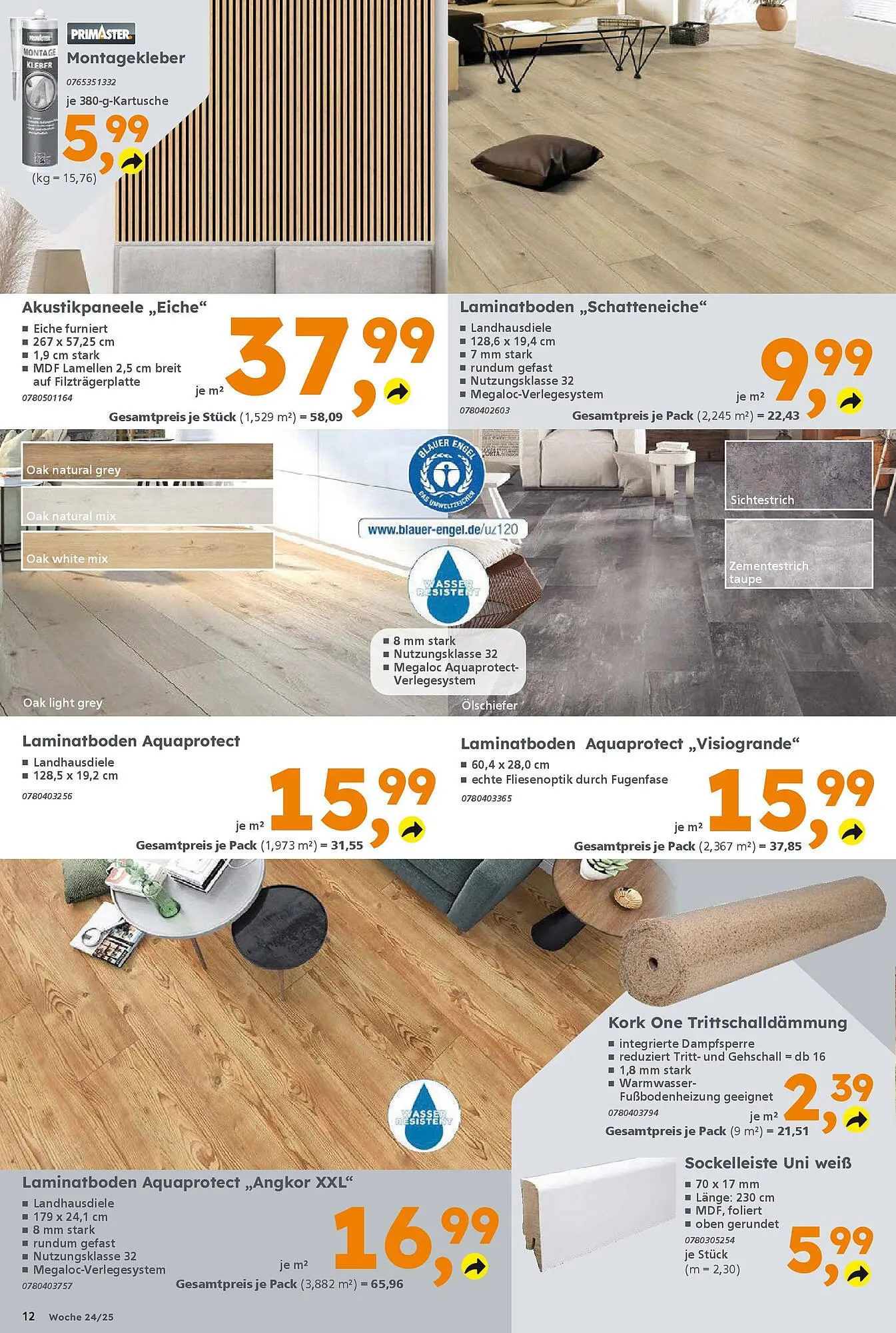 Globus Baumarkt Prospekt von 9. Juni bis 14. Juni 2025 - Prospekt seite 12