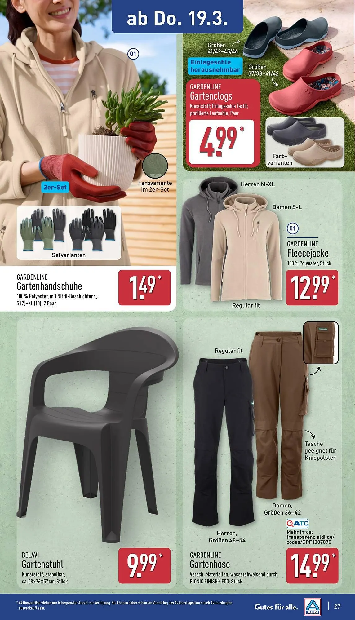 Aldi Nord Prospekt von 16. März bis 21. März 2026 - Prospekt seite 27