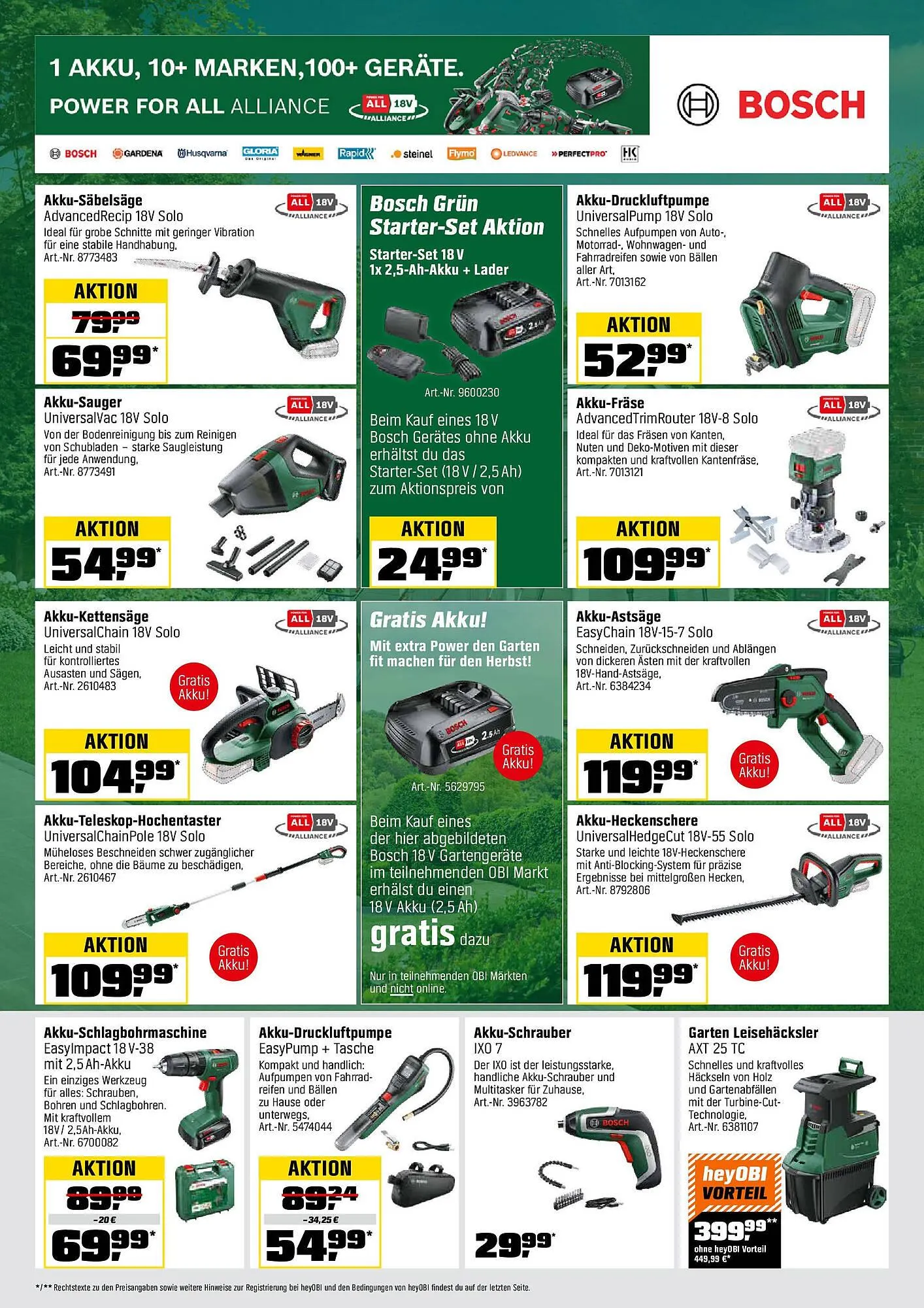 OBI Prospekt von 31. August bis 14. September 2025 - Prospekt seite 13