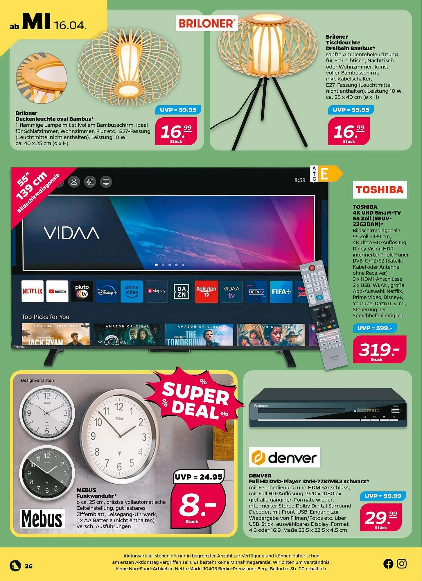 NETTO Prospekt von 14. April bis 19. April 2025 - Prospekt seite 26