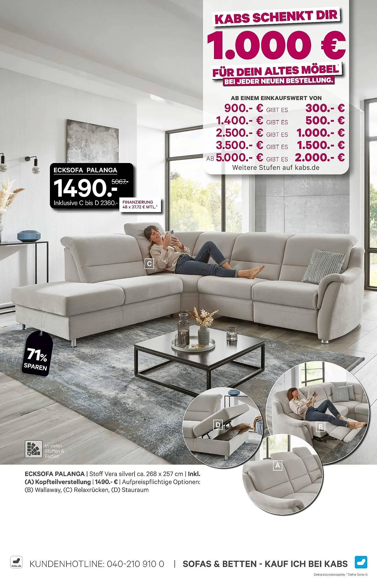 Kabs Polsterwelt Prospekt von 30. Januar bis 26. Februar 2026 - Prospekt seite 31