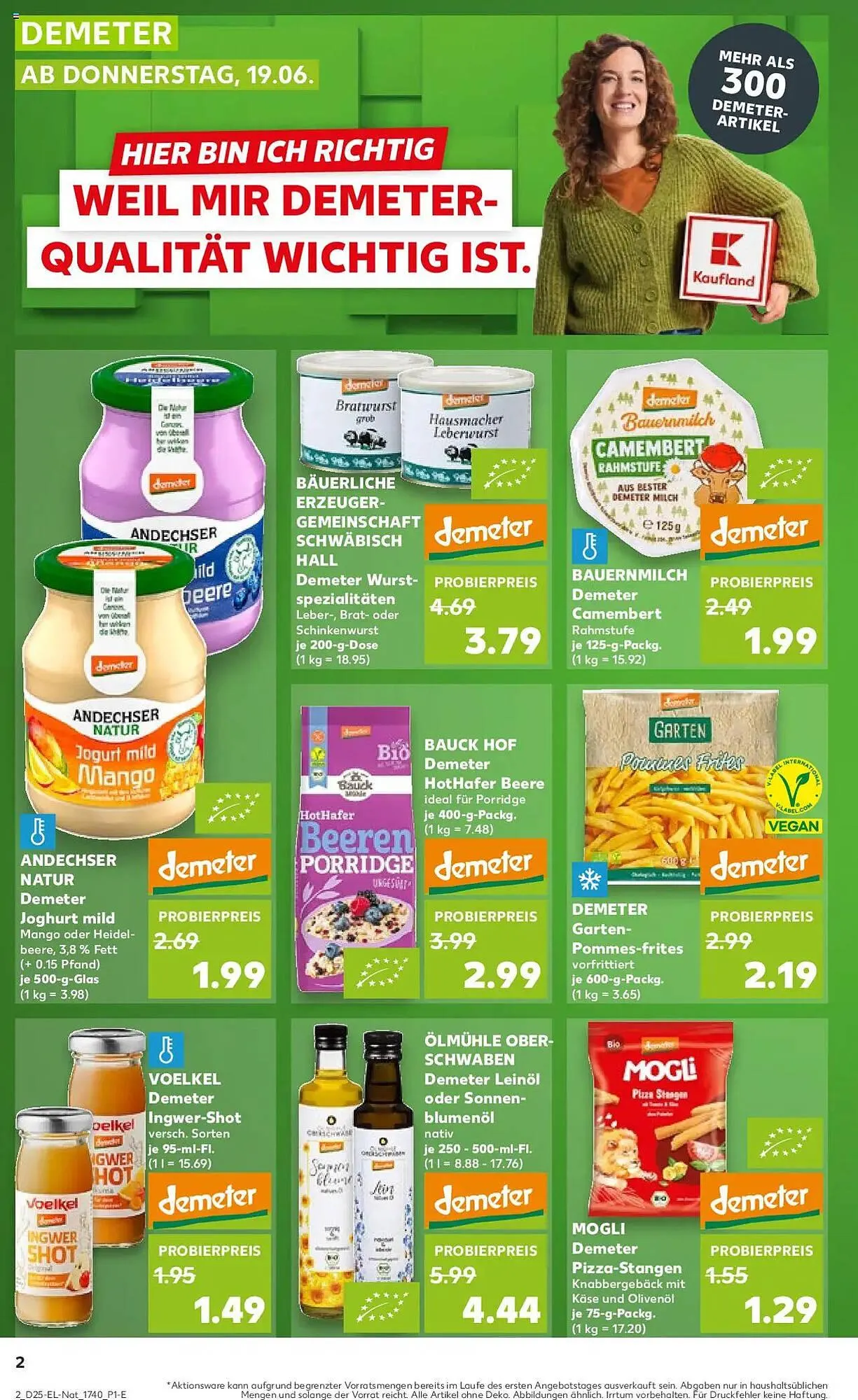 Kaufland Prospekt von 19. Juni bis 25. Juni 2025 - Prospekt seite 2