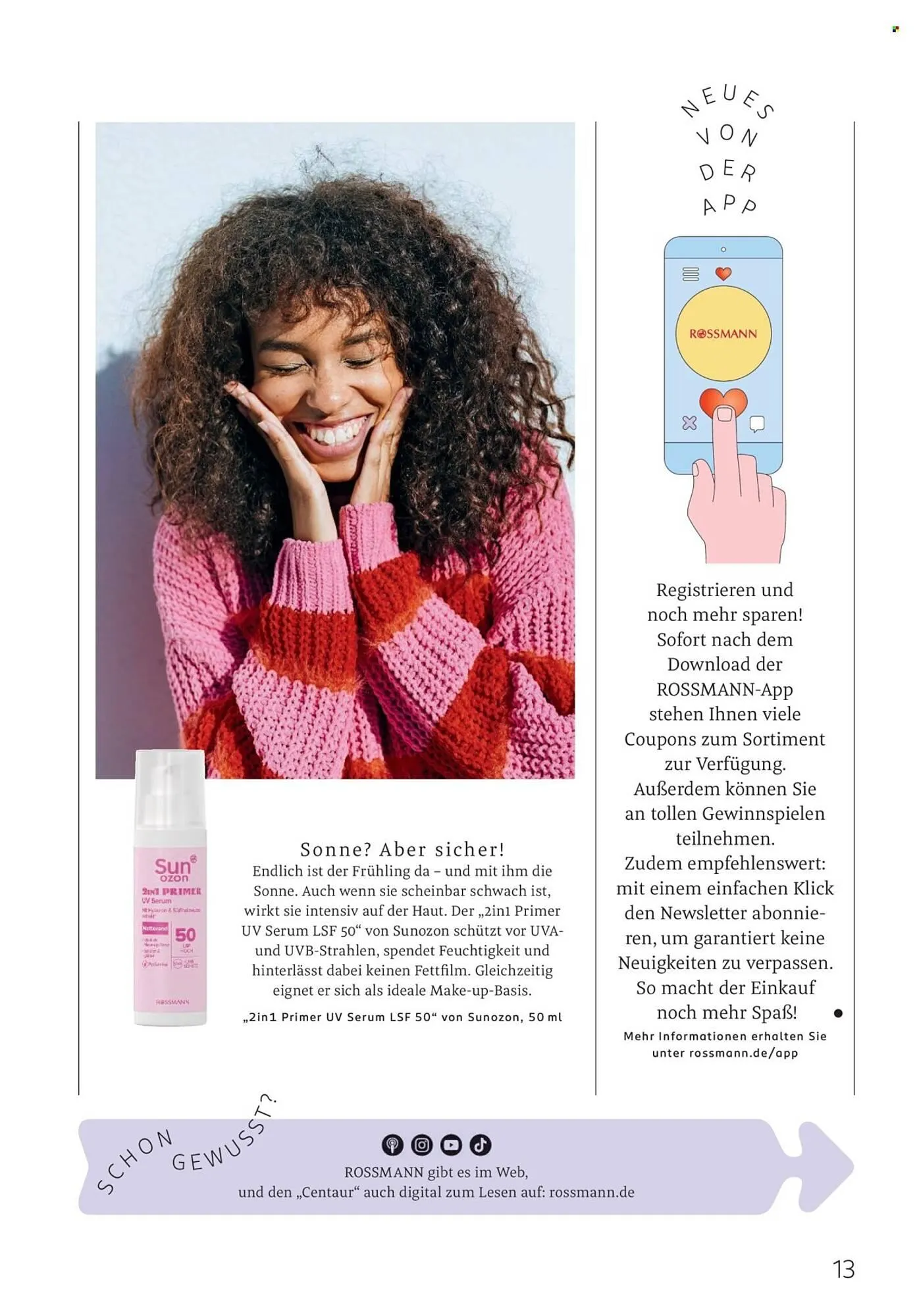Rossmann Magazin von 1. April bis 30. April 2026 - Prospekt seite 13