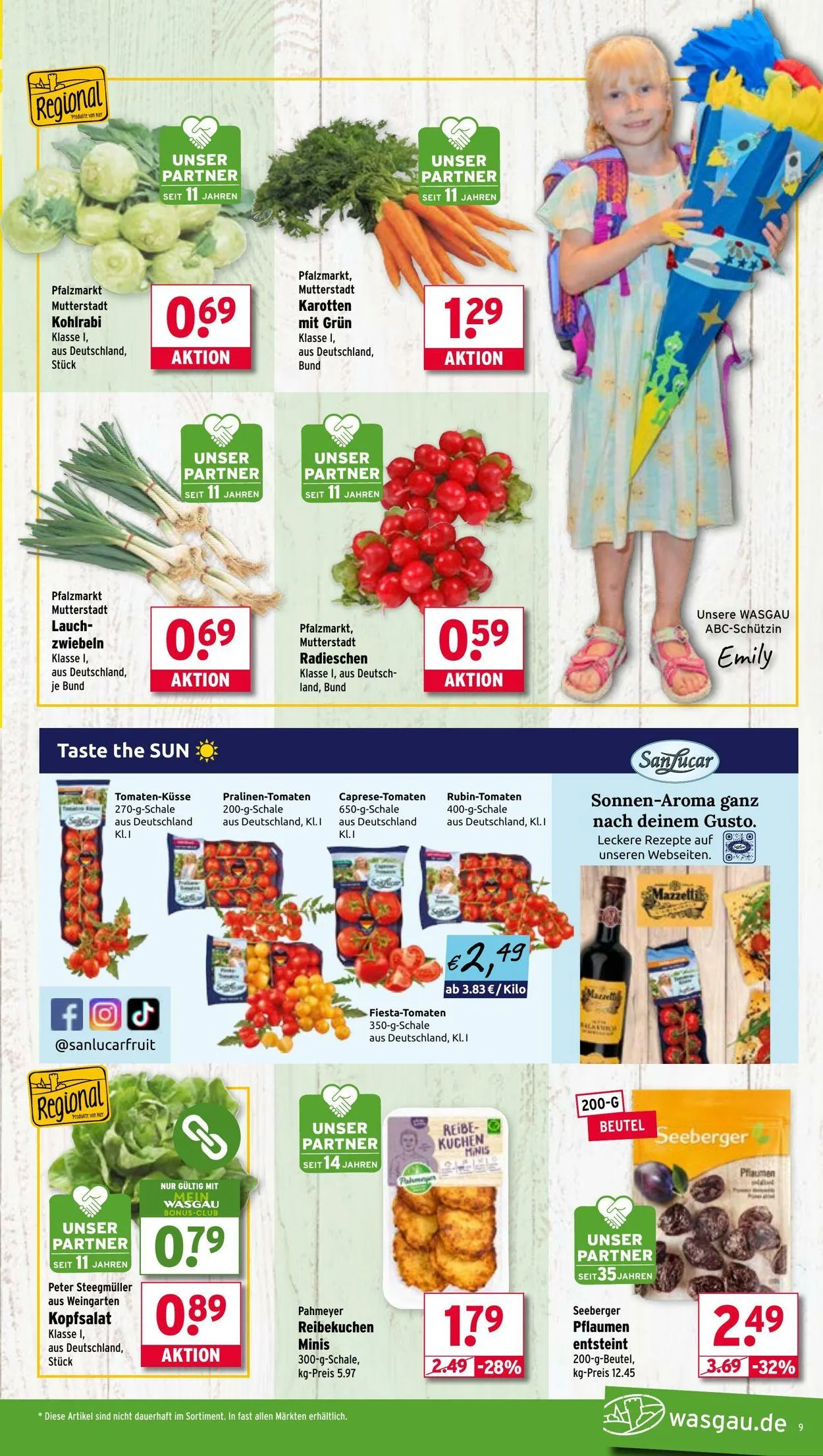 Wasgau von 11. August bis 16. August 2025 - Prospekt seite 9