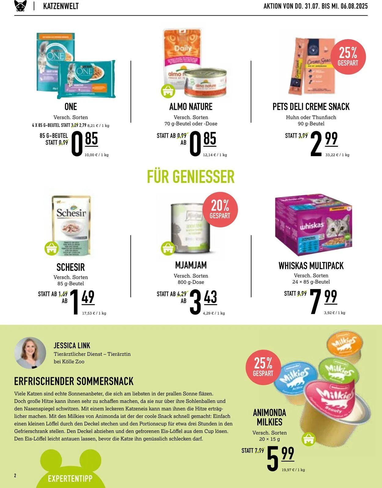 Kölle Zoo Aktueller Prospekt von 30. Juli bis 13. August 2025 - Prospekt seite 2