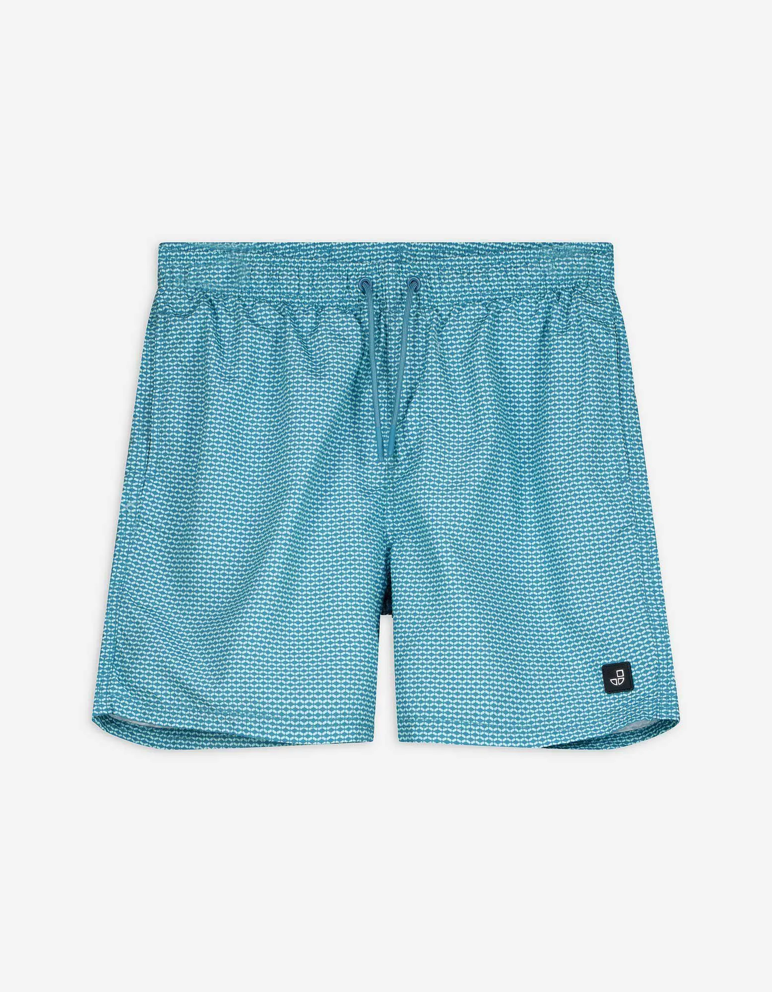 Badehose - Allover-Print - türkis