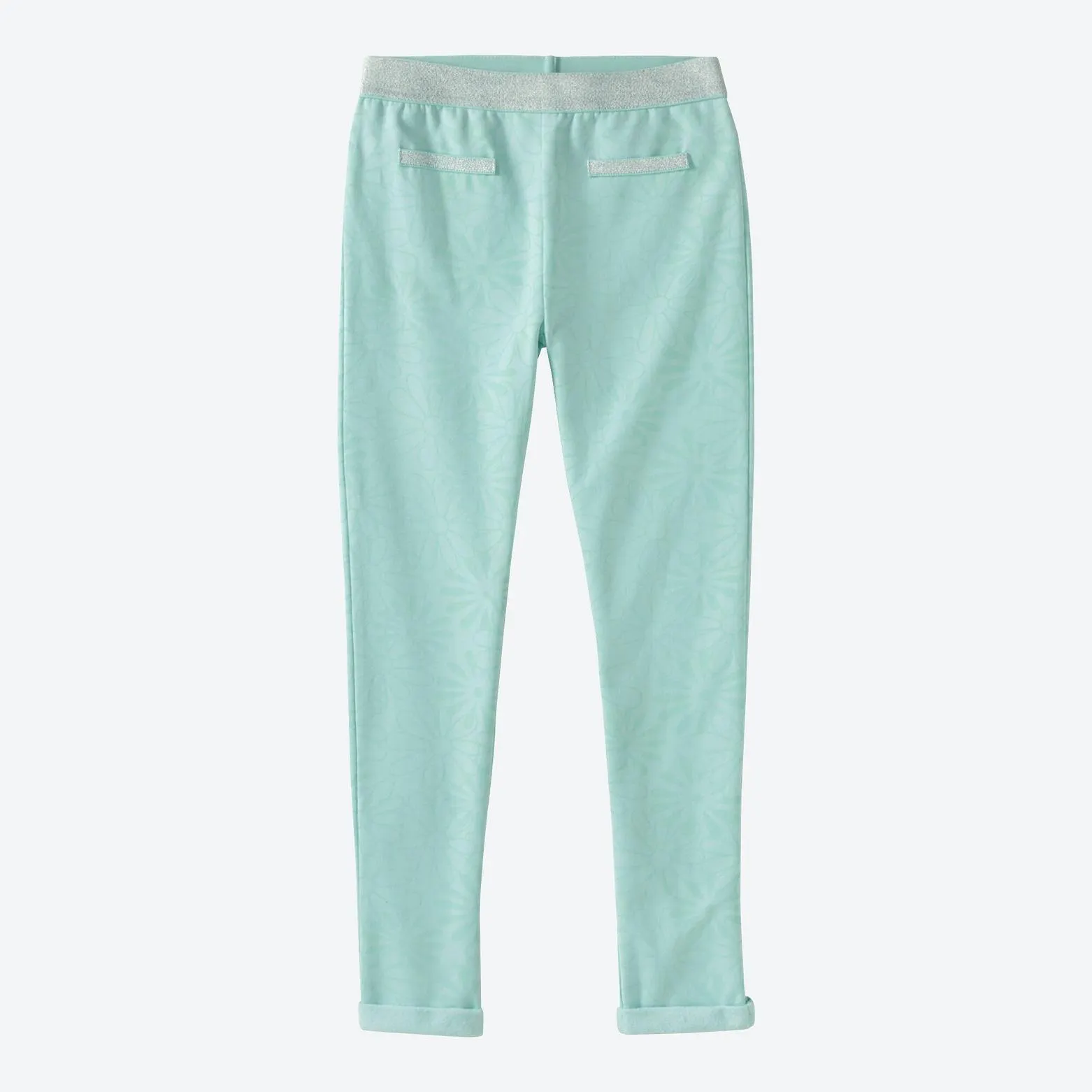 Kinder-Mädchen-Sweatleggings mit Glitzerbund
