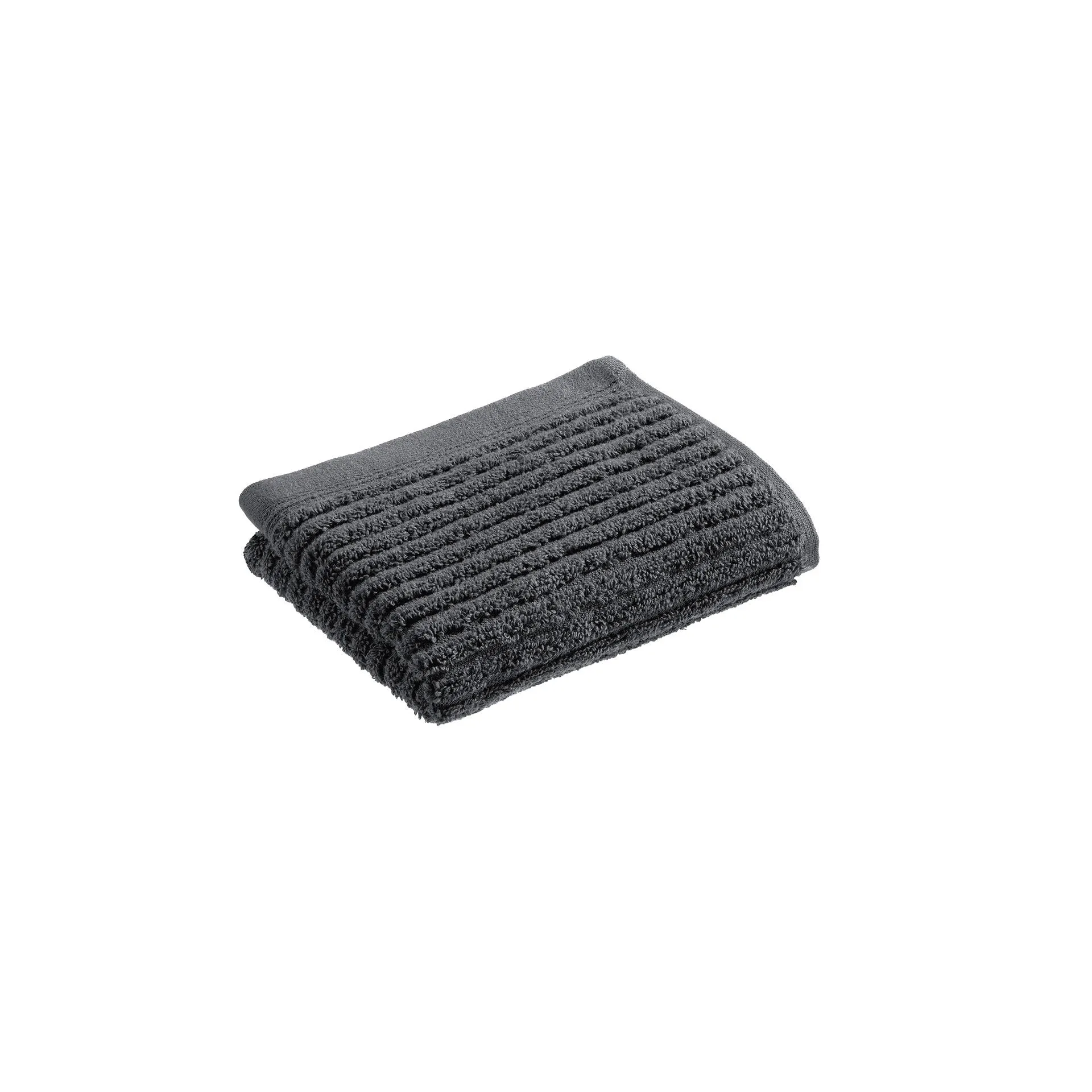 Casea Gästehandtuch Casea Almeria Anthrazit 30x50cm