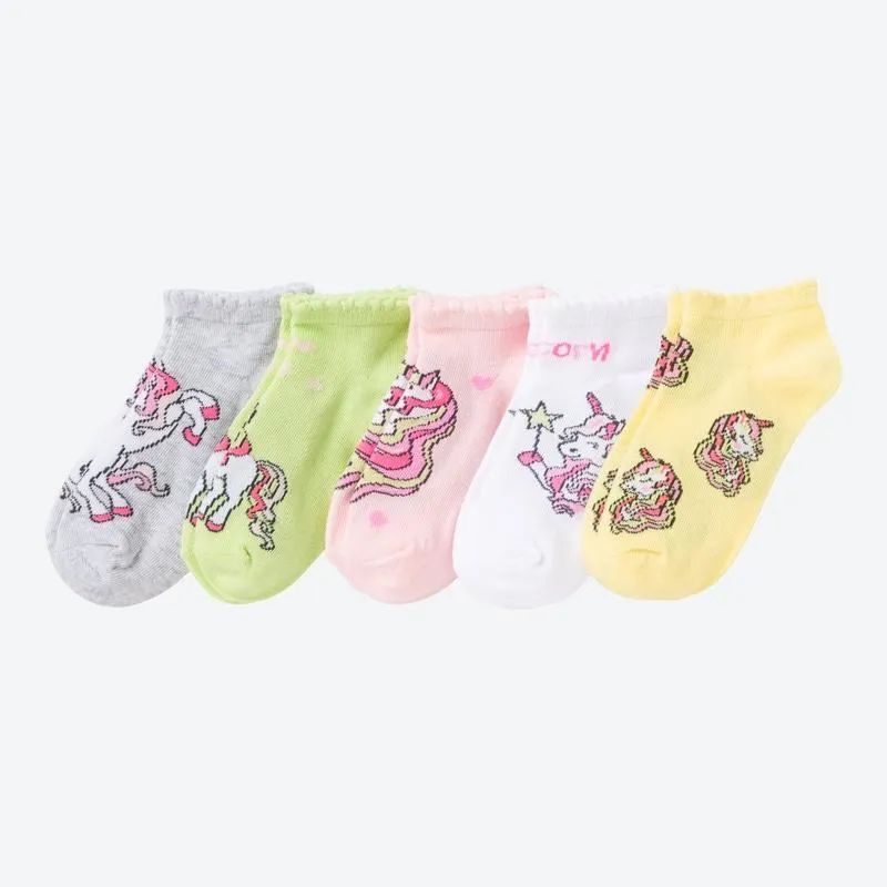 Kinder-Sneaker-Socken, 5er-Pack