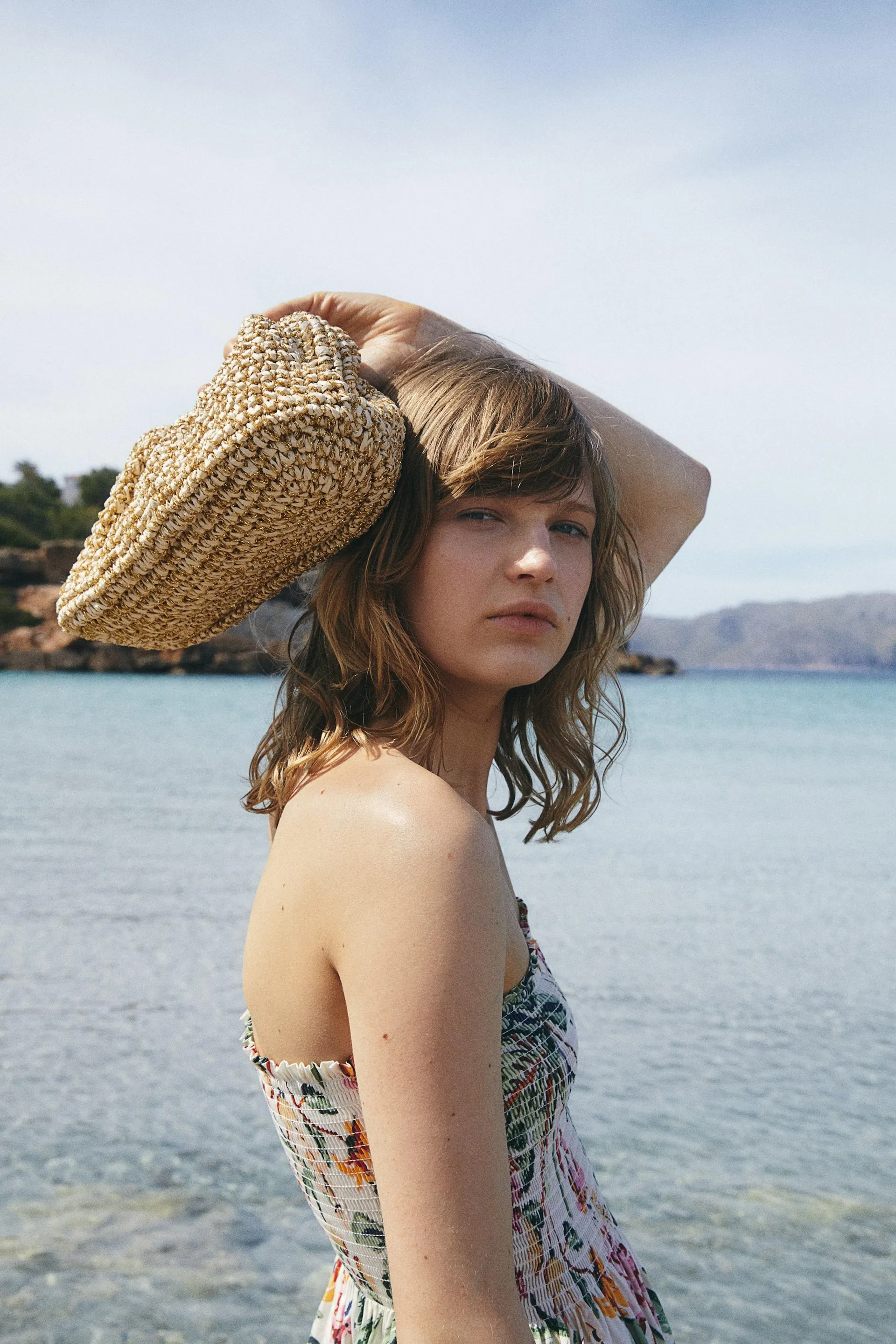 Kjole med vaffelsøm