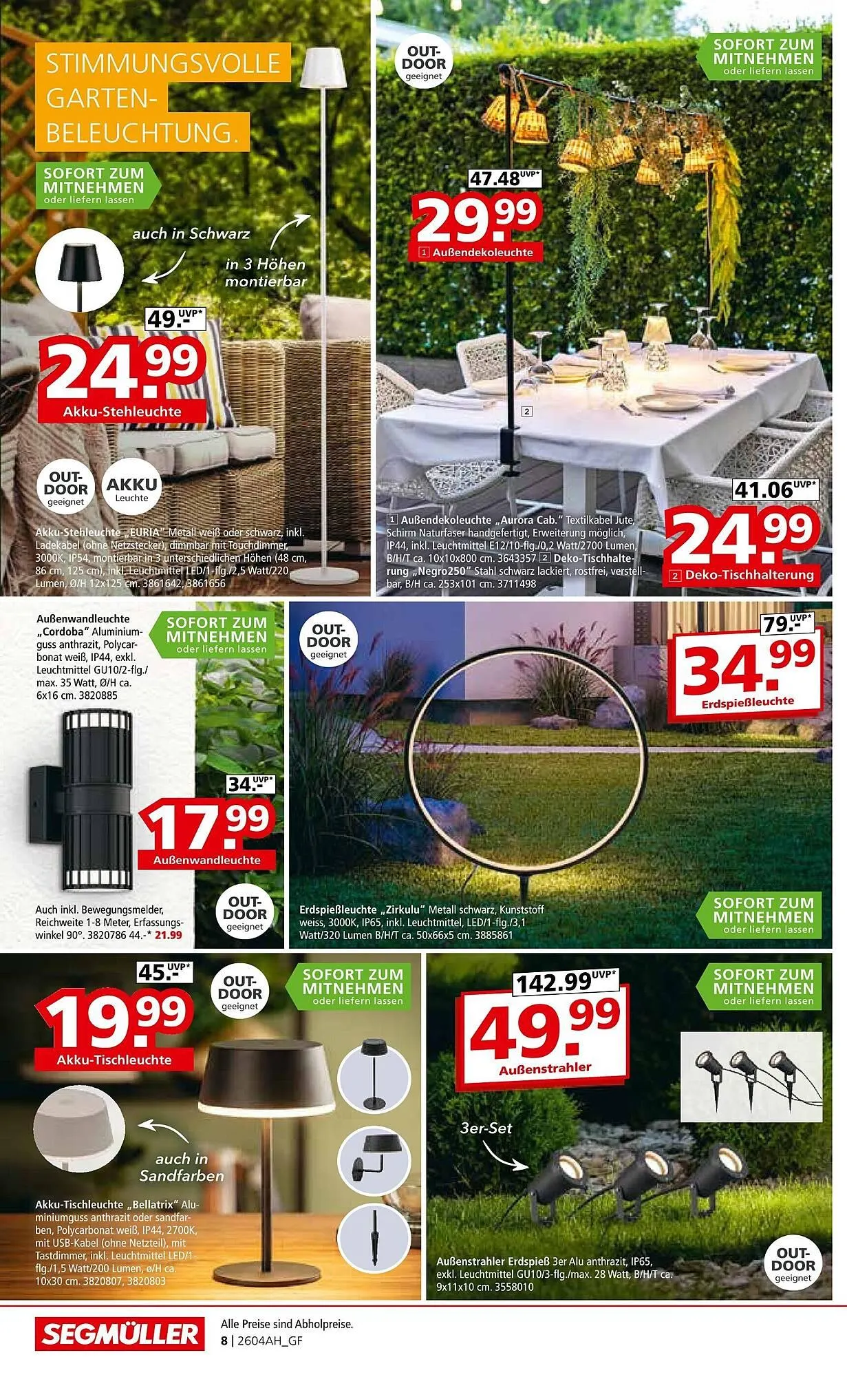 Segmüller Prospekt von 11. April bis 2. Mai 2026 - Prospekt seite 8