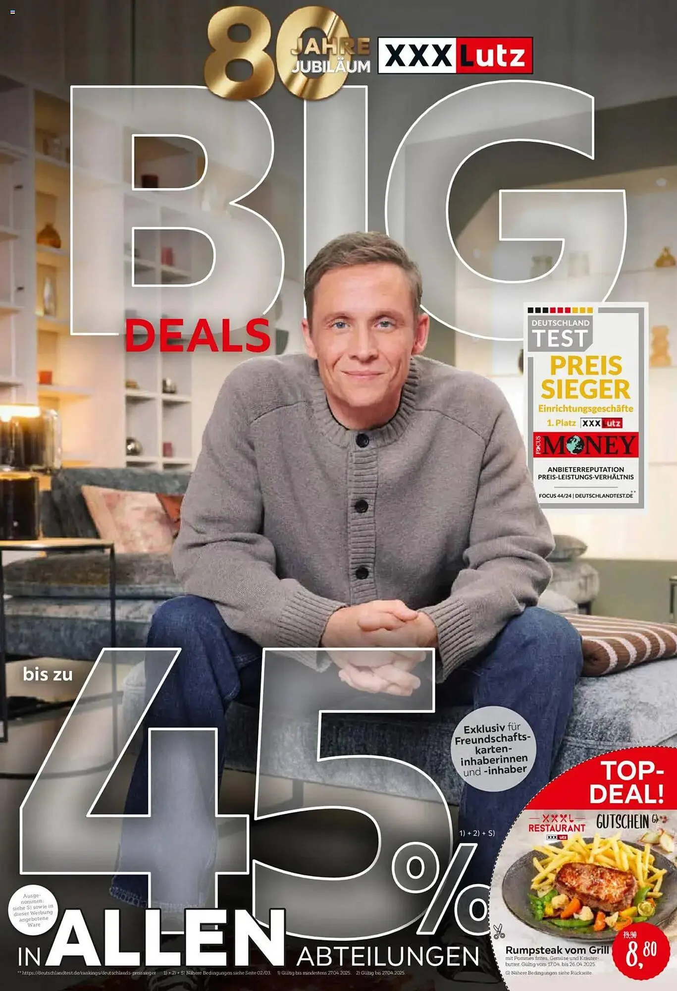 XXXLutz Prospekt von 13. April bis 27. April 2025 - Prospekt seite 1