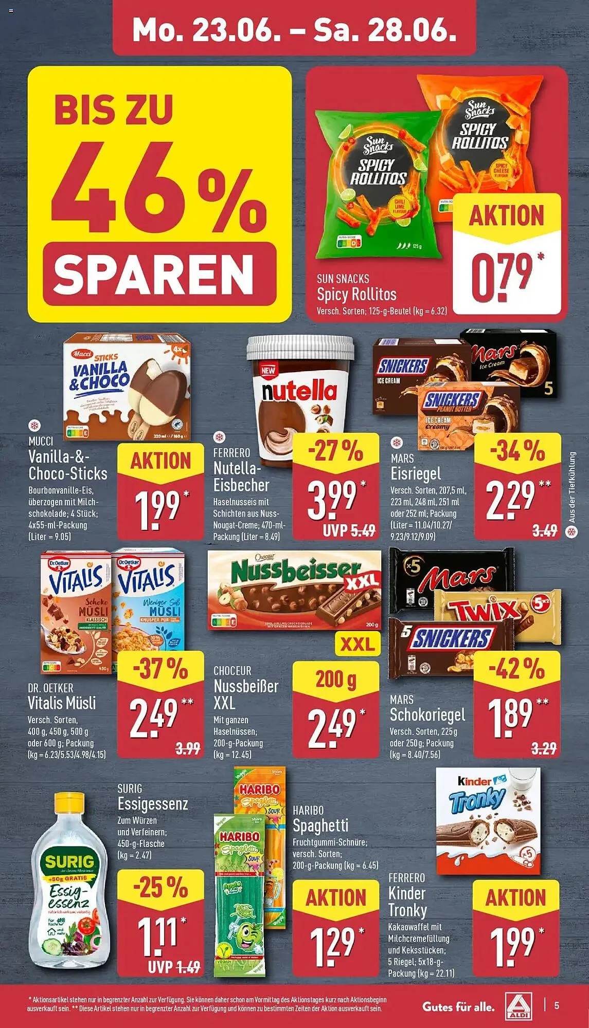 Aldi Nord Prospekt von 23. Juni bis 28. Juni 2025 - Prospekt seite 9