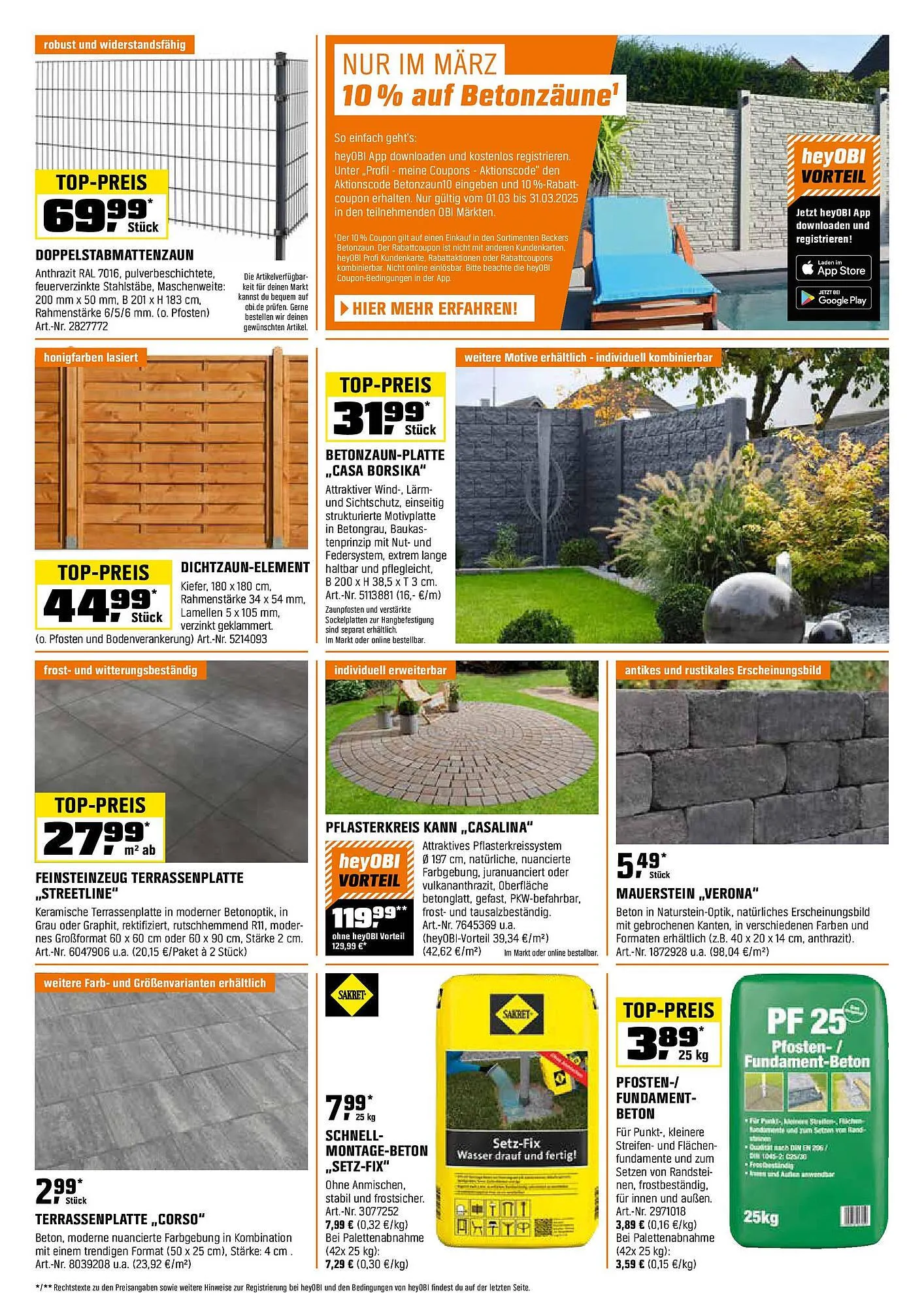OBI Prospekt von 14. März bis 31. März 2025 - Prospekt seite 9