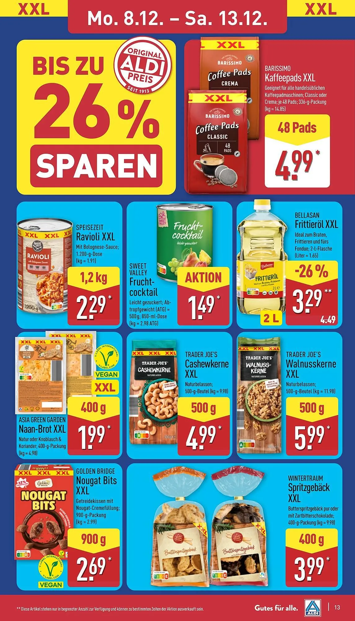 Aldi Nord Prospekt von 8. Dezember bis 13. Dezember 2025 - Prospekt seite 13