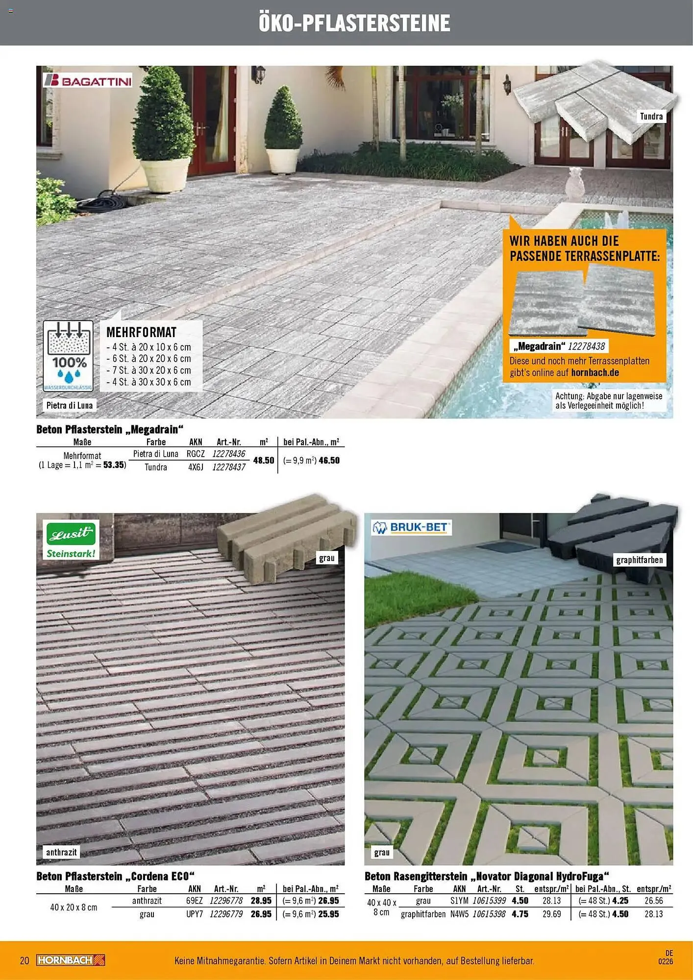 Hornbach Prospekt von 12. Februar bis 31. Dezember 2026 - Prospekt seite 20