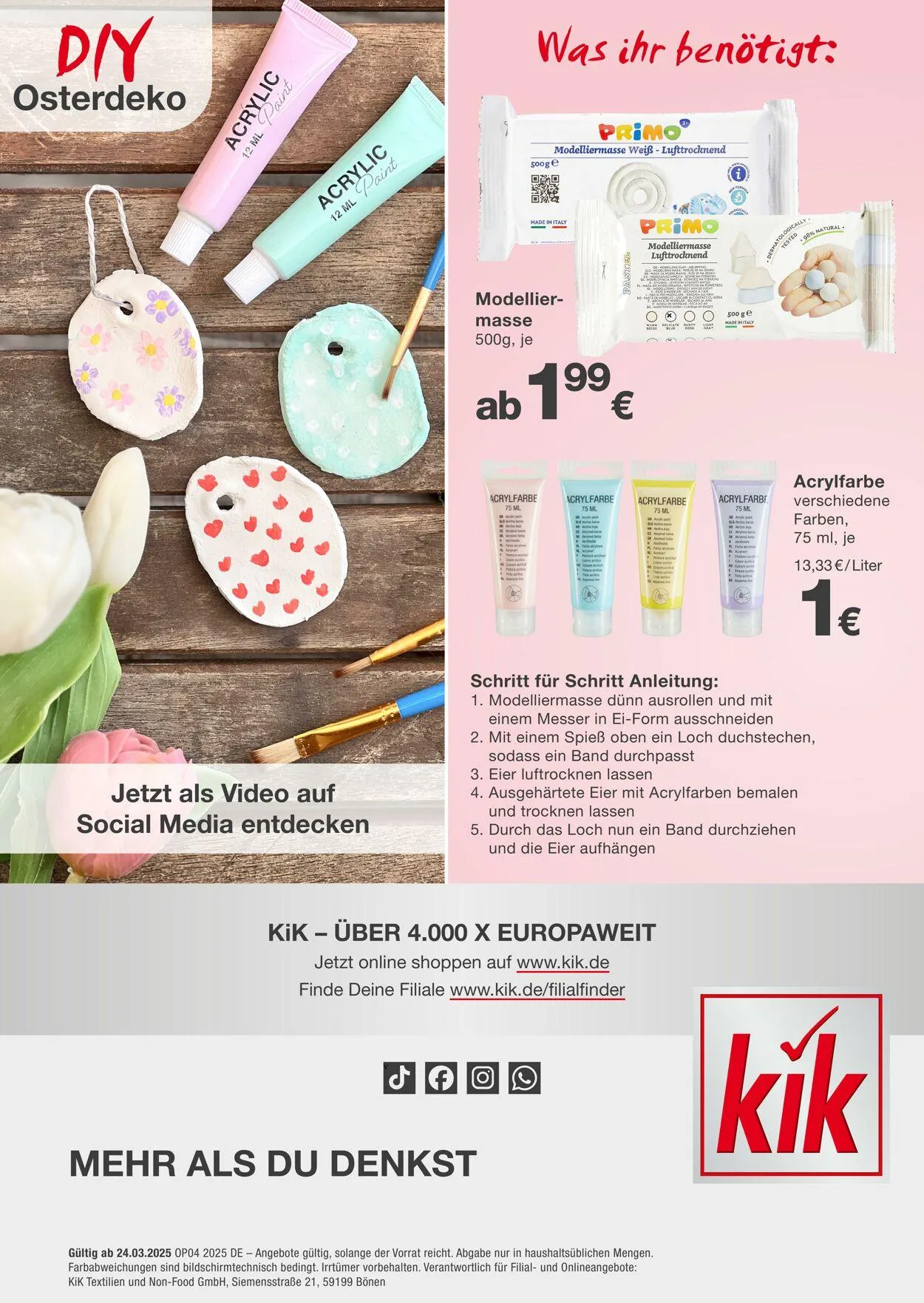Kik Aktueller Prospekt von 19. April bis 3. Mai 2025 - Prospekt seite 29
