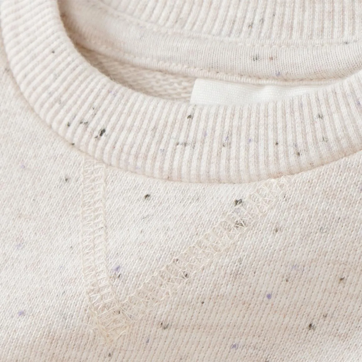 Baby Sweatshirt in Melange-Optik