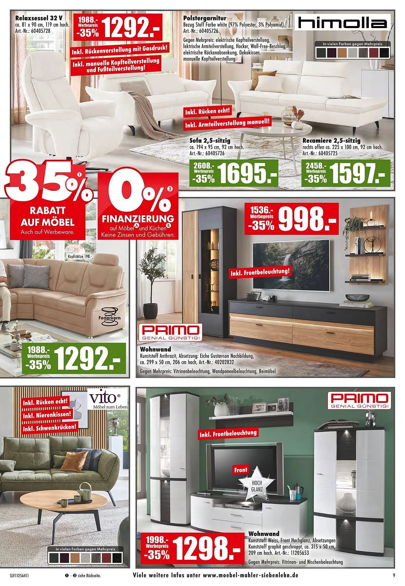 Möbel Mahler Katalog von 26. November bis 30. Dezember 2025 - Prospekt seite 9