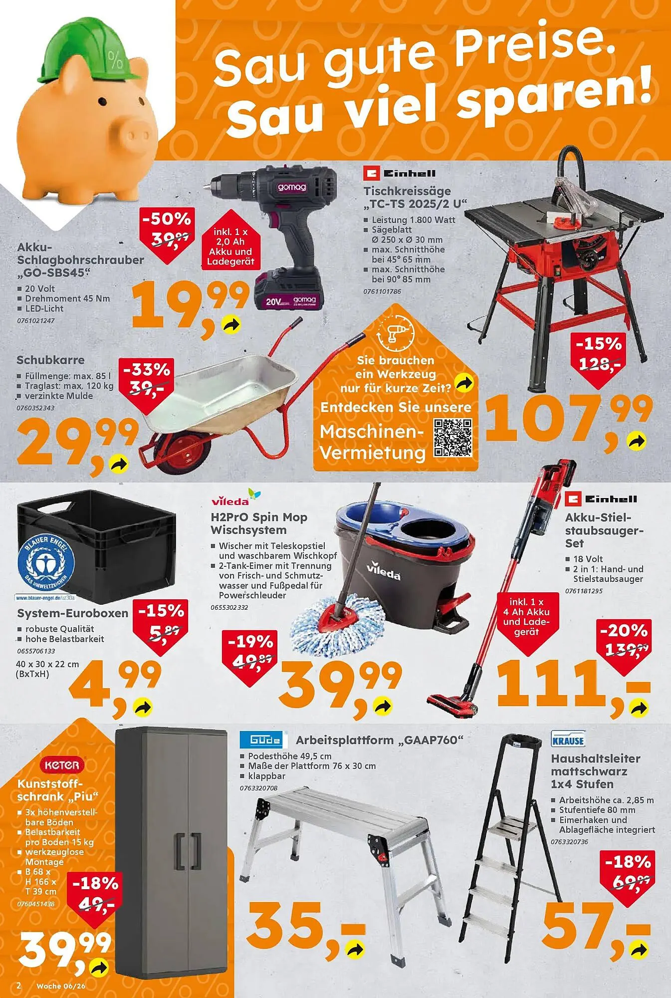 Globus Baumarkt Prospekt von 1. Februar bis 7. Februar 2026 - Prospekt seite 2