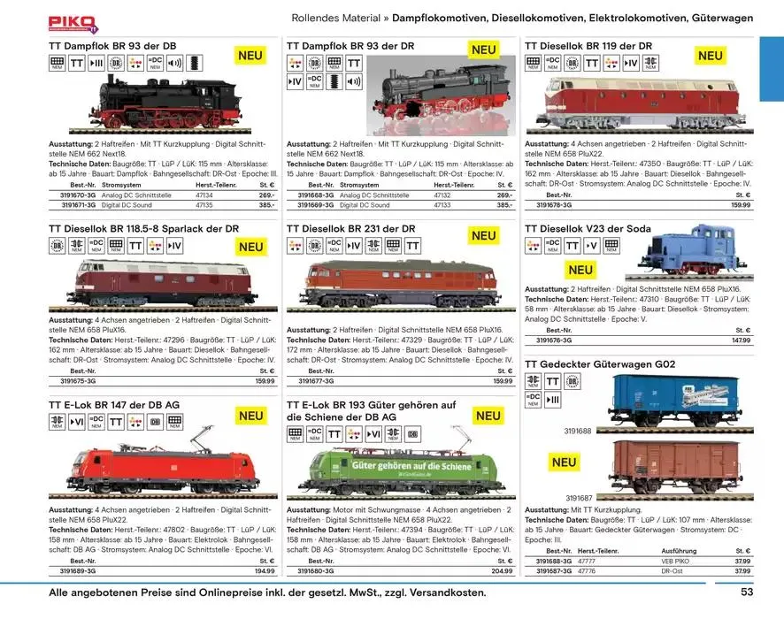 Modellbahn Katalog von 29. Oktober bis 31. Dezember 2025 - Prospekt seite 55