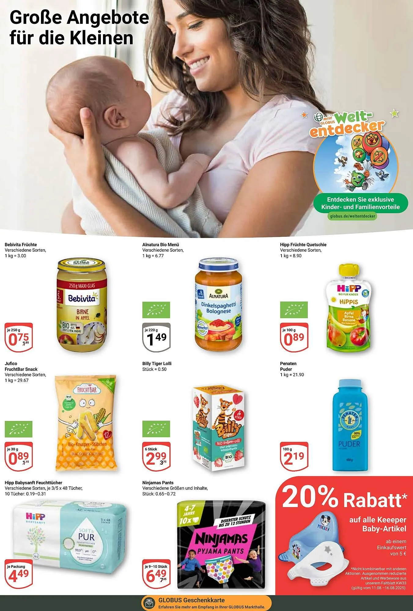 Globus Prospekt von 11. August bis 16. August 2025 - Prospekt seite 20