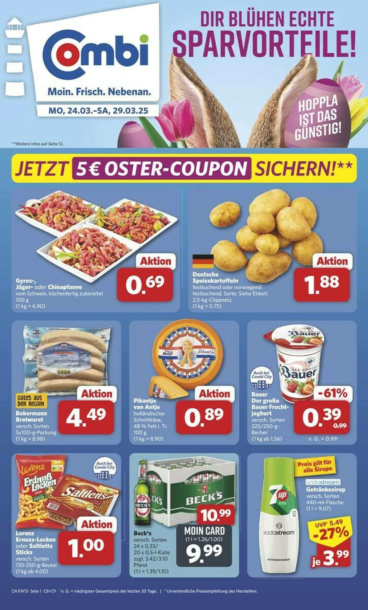 Combi von 24. März bis 29. März 2025 - Prospekt seite 1