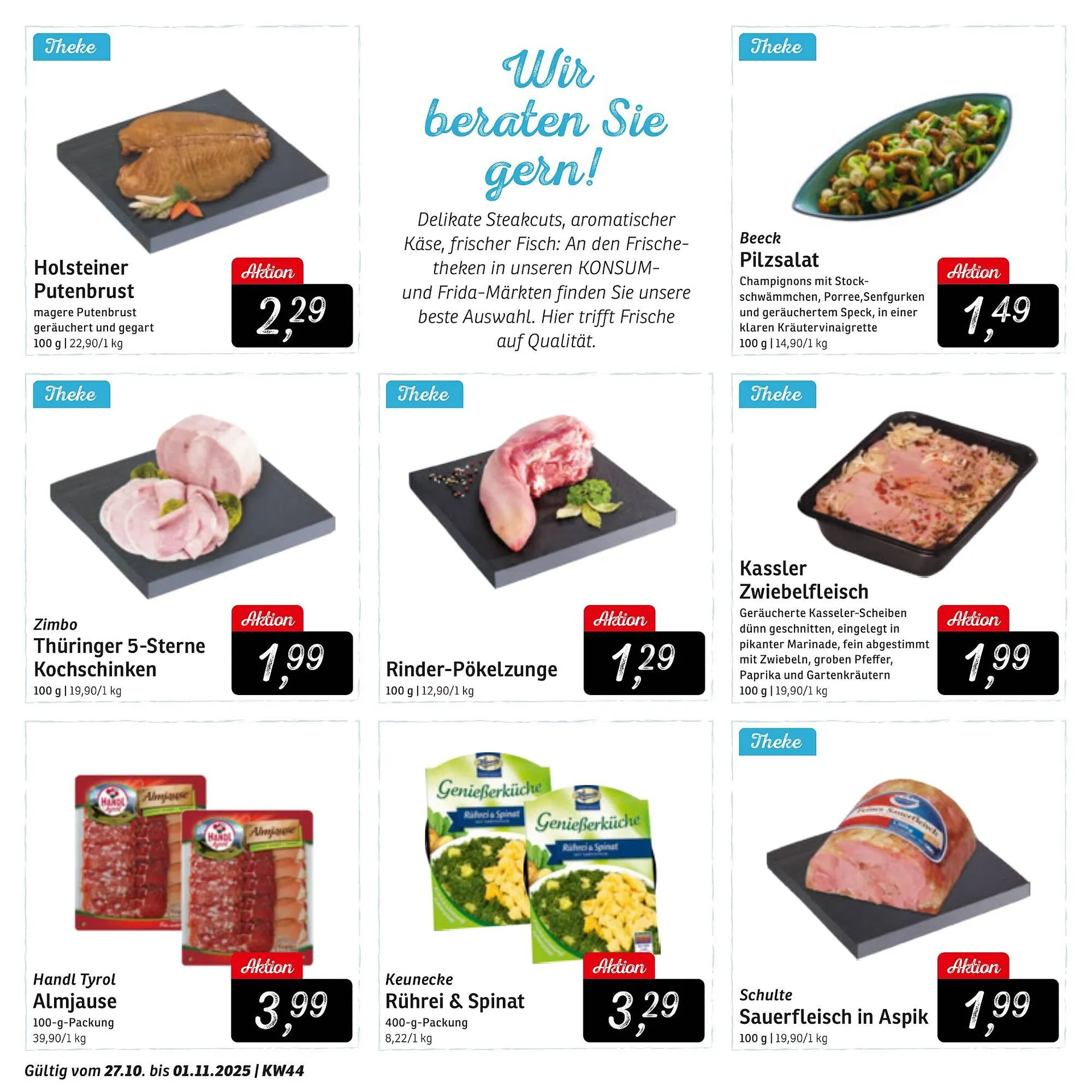KONSUM Prospekt von 27. Oktober bis 1. November 2025 - Prospekt seite 8