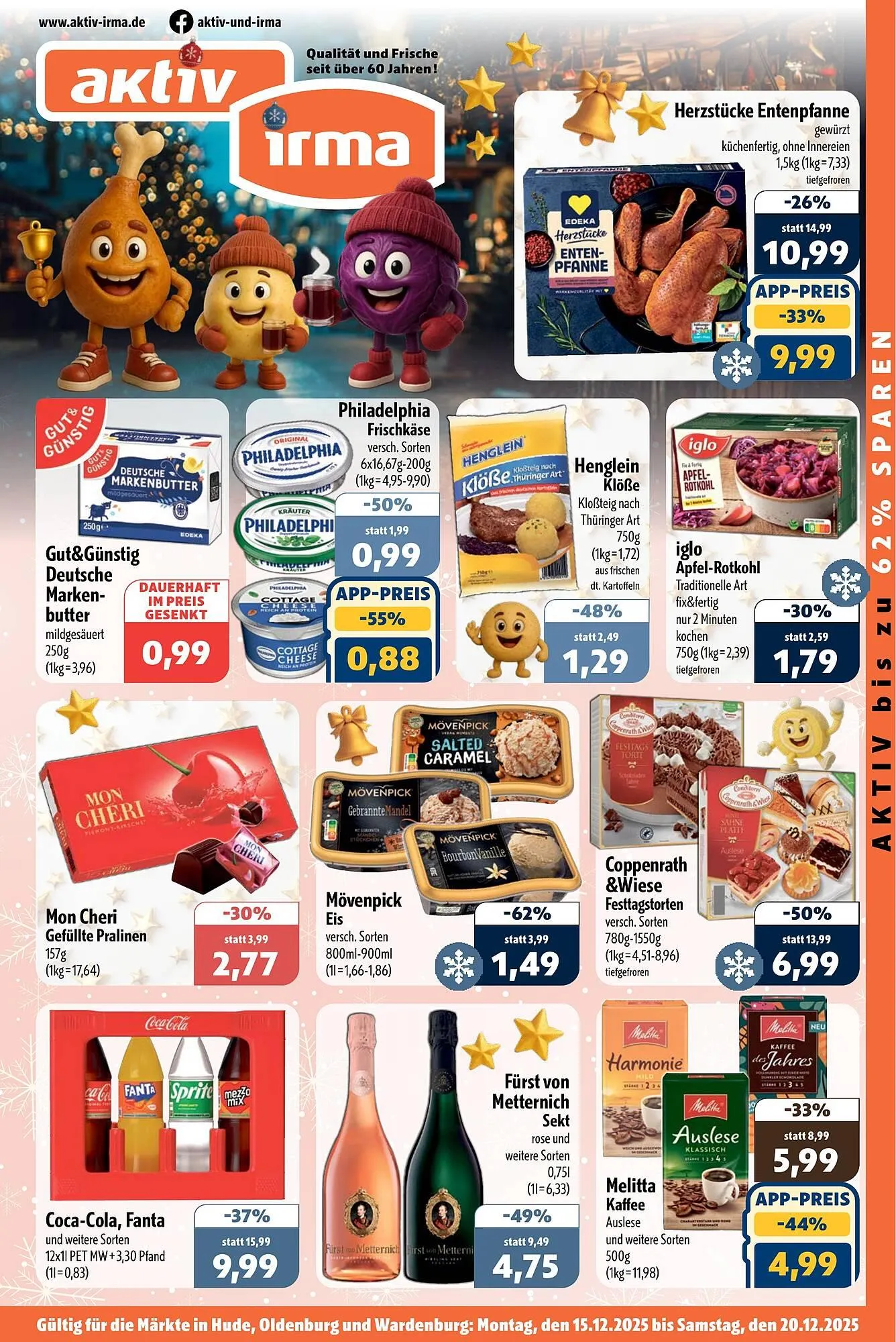 Aktiv Irma Prospekt von 15. Dezember bis 20. Dezember 2025 - Prospekt seite 1