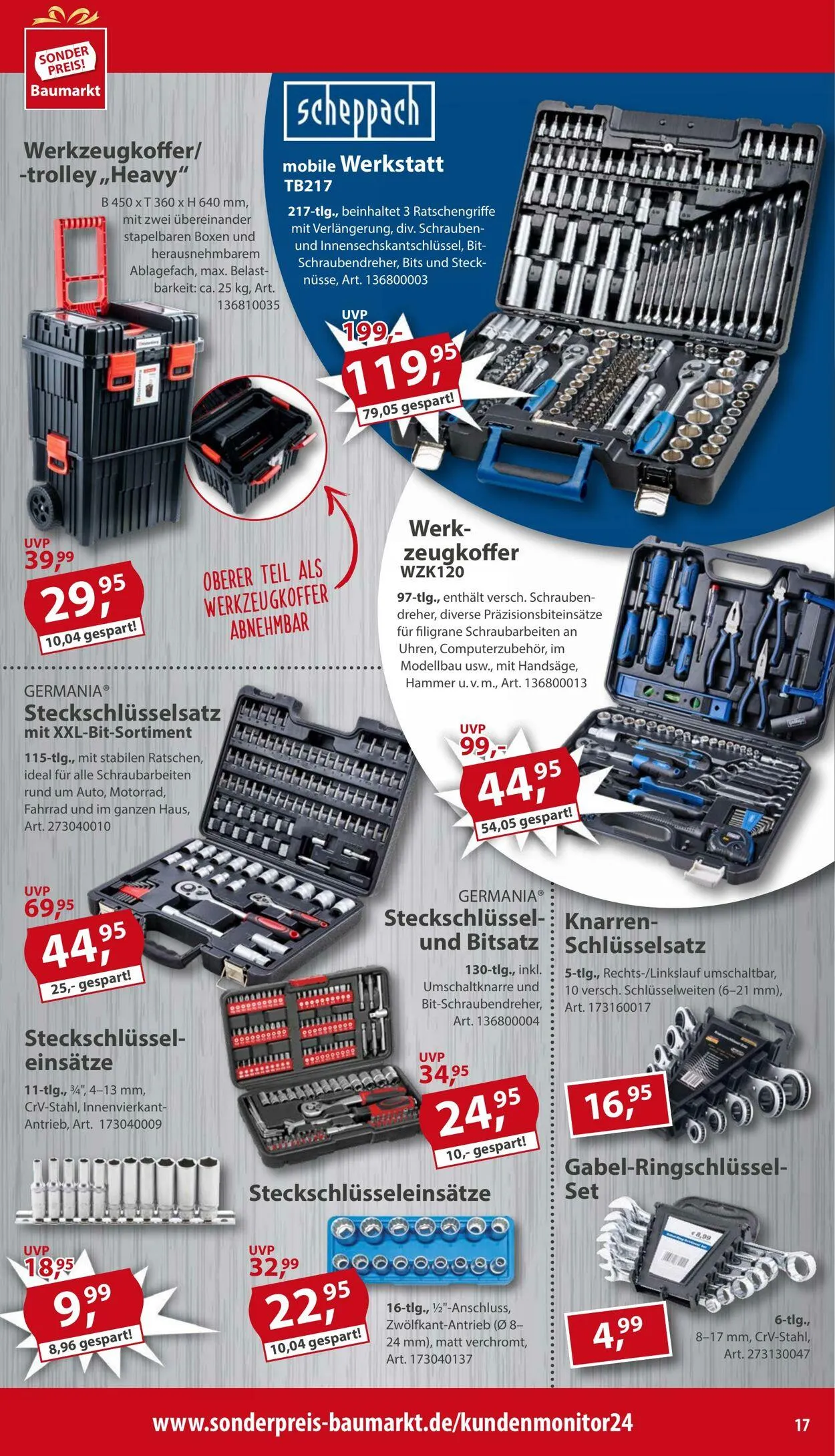 Sonderpreis Baumarkt Aktueller Prospekt von 26. April bis 10. Mai 2025 - Prospekt seite 17