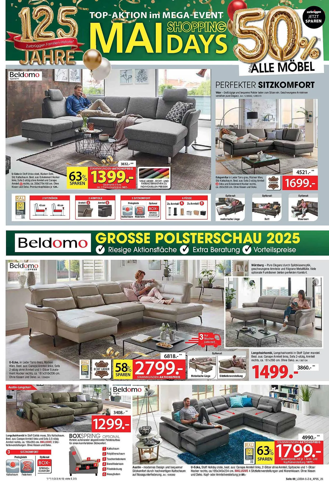 Zurbrüggen Prospekt von 25. April bis 10. Mai 2025 - Prospekt seite 9