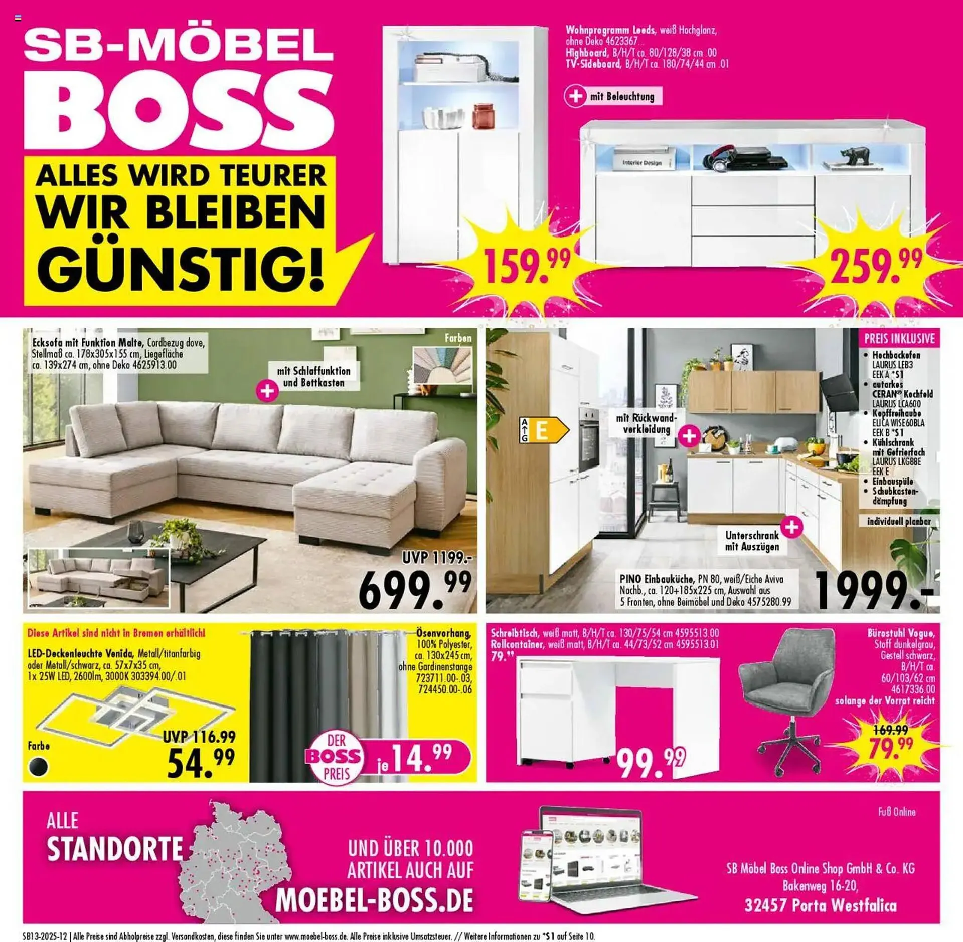 Möbel Boss Prospekt von 24. März bis 30. März 2025 - Prospekt seite 12