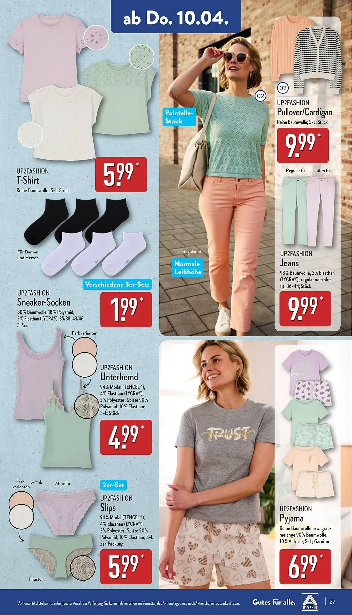 Aldi Nord Prospekt von 7. April bis 12. April 2025 - Prospekt seite 27