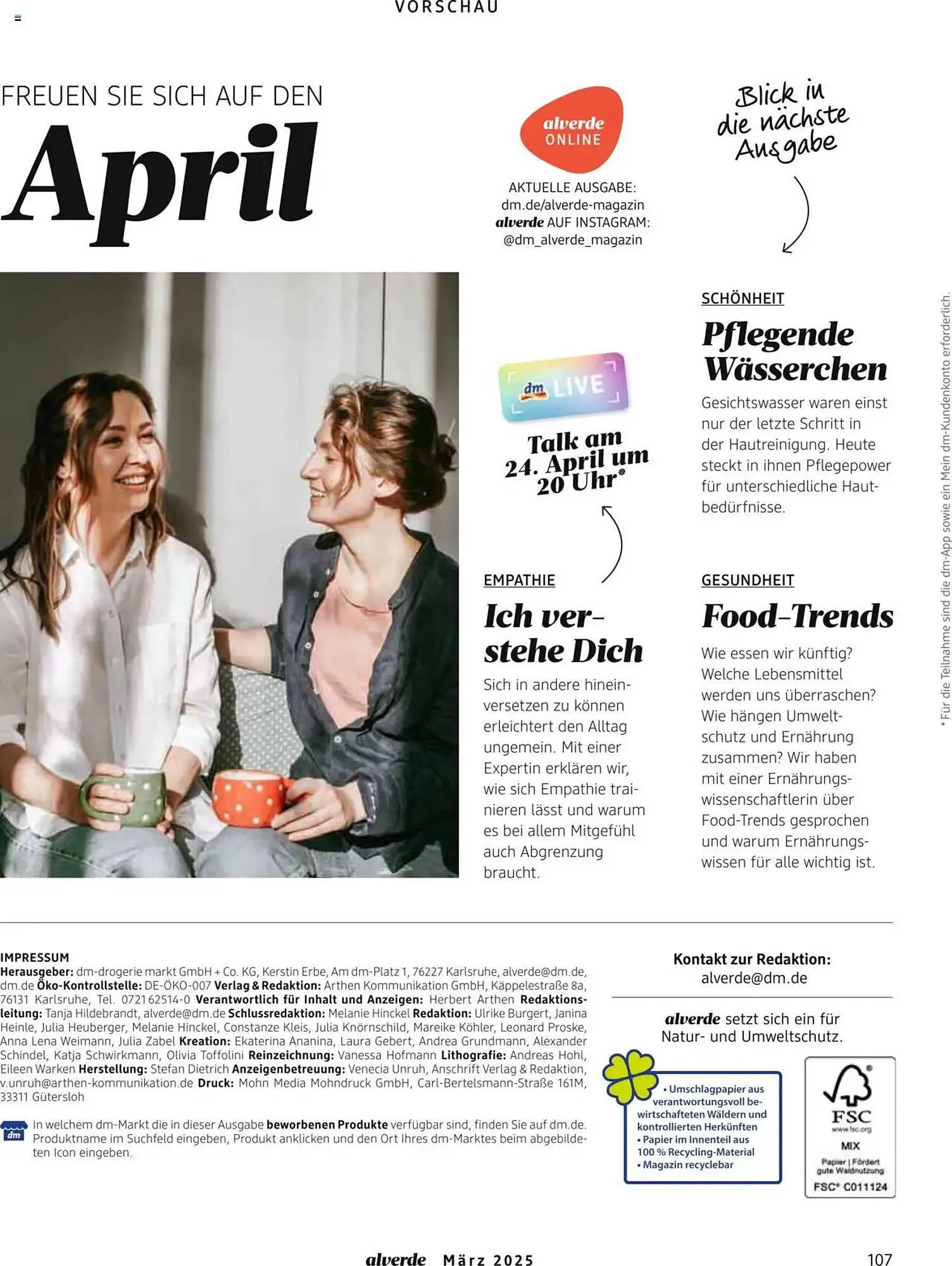 dm drogerie Prospekt von 1. März bis 31. März 2025 - Prospekt seite 107