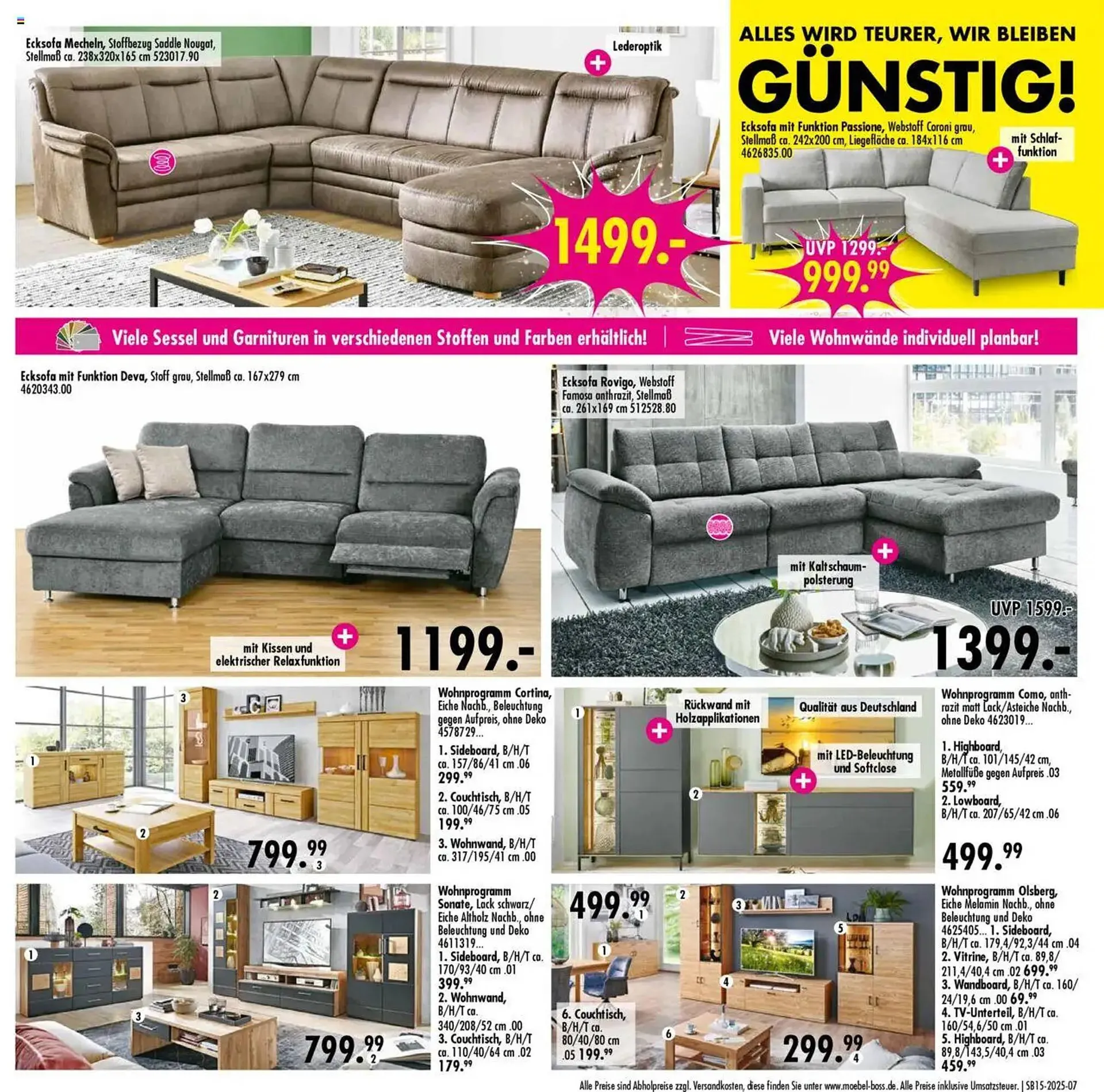 Möbel Boss Prospekt von 7. April bis 13. April 2025 - Prospekt seite 7