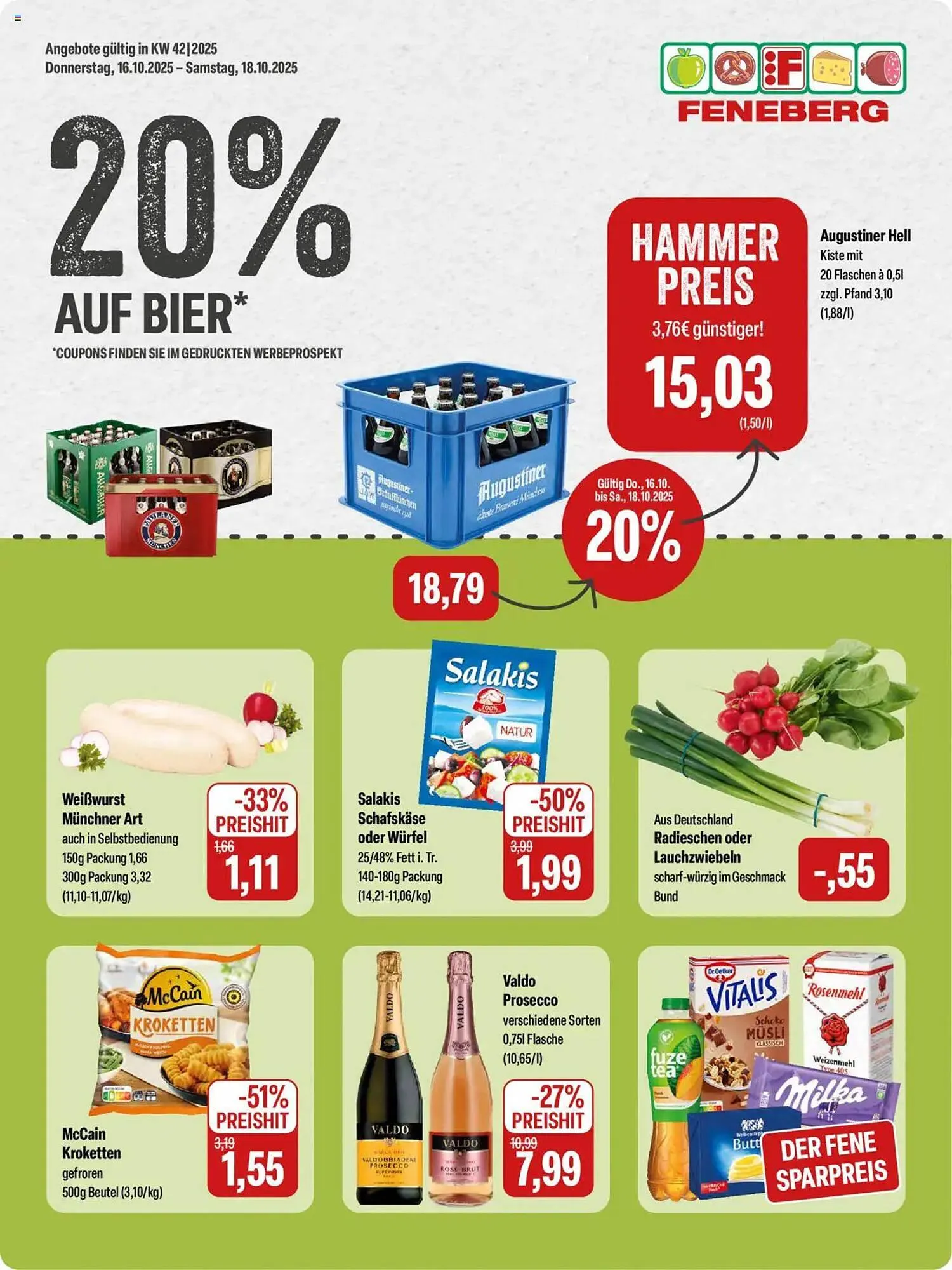 Feneberg Prospekt von 16. Oktober bis 18. Oktober 2025 - Prospekt seite 1