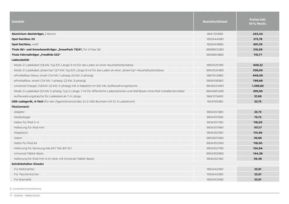 Opel Mokka Electric von 28. März bis 28. März 2025 - Prospekt seite 17