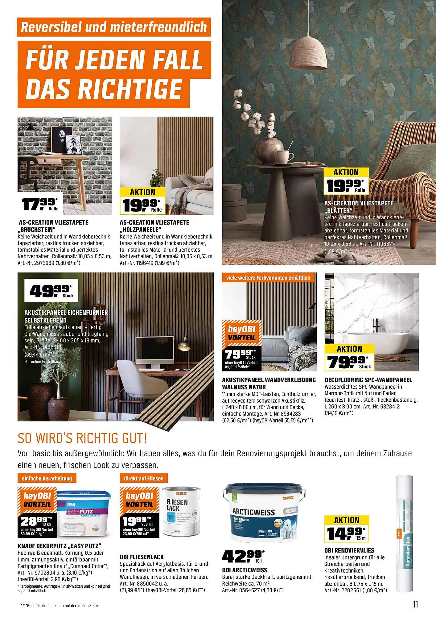 OBI Prospekt von 13. Oktober bis 1. Dezember 2025 - Prospekt seite 11