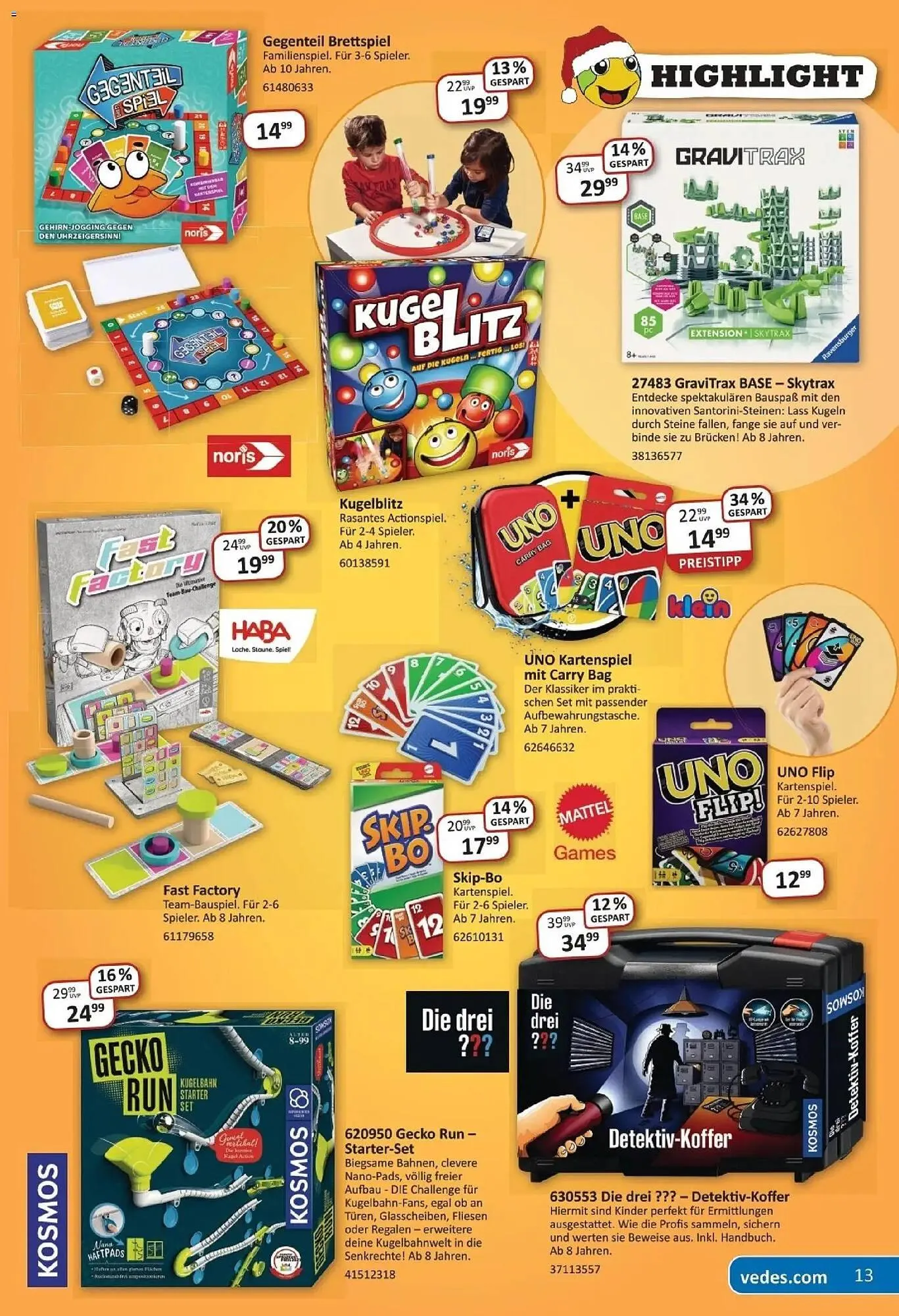 Vedes Prospekt von 19. November bis 6. Dezember 2025 - Prospekt seite 13